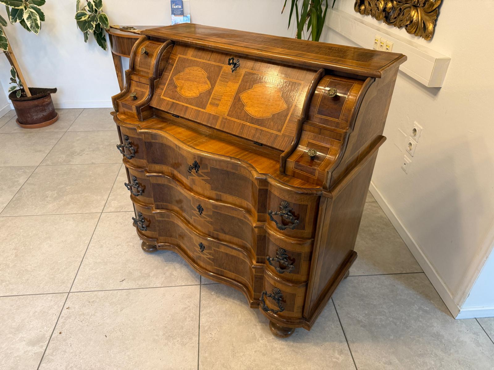 Sekretär Schreibsekretär Barockstil Marketerien Traum G2232