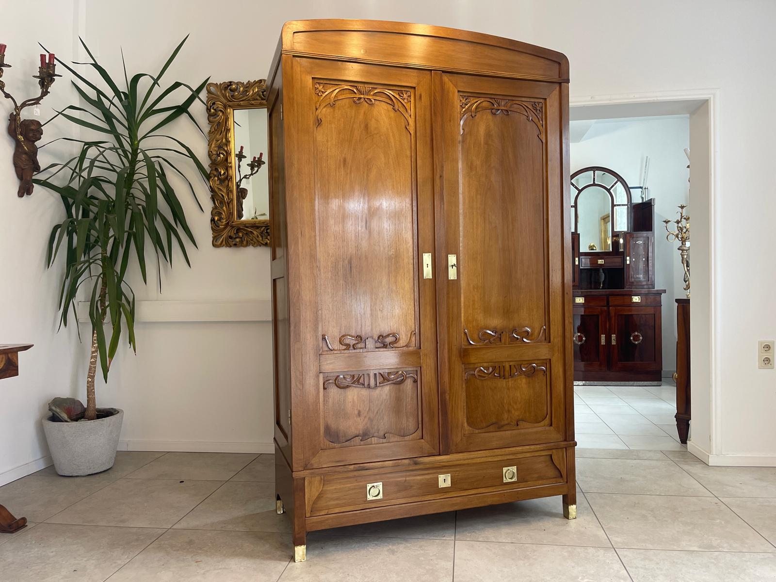 Jugendstil Schrank Kleiderkasten Jugendstil Bücherschrank G1515