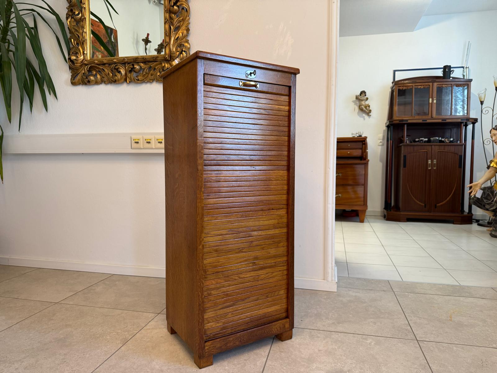 Restaurierter Jugendstil Rolladenschrank Rolladenkasten G1963