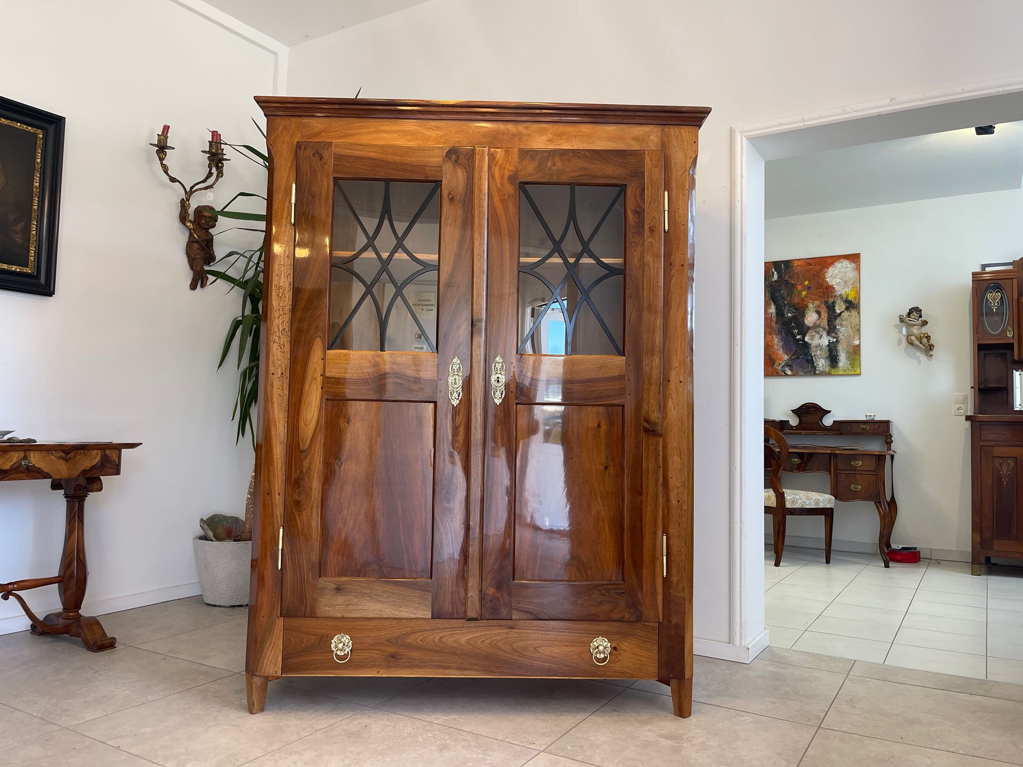 SALE Restaurierte Biedermeier Vitrine Bücherschrank Glasschrank TRAUM ANTIQUITÄT G1375