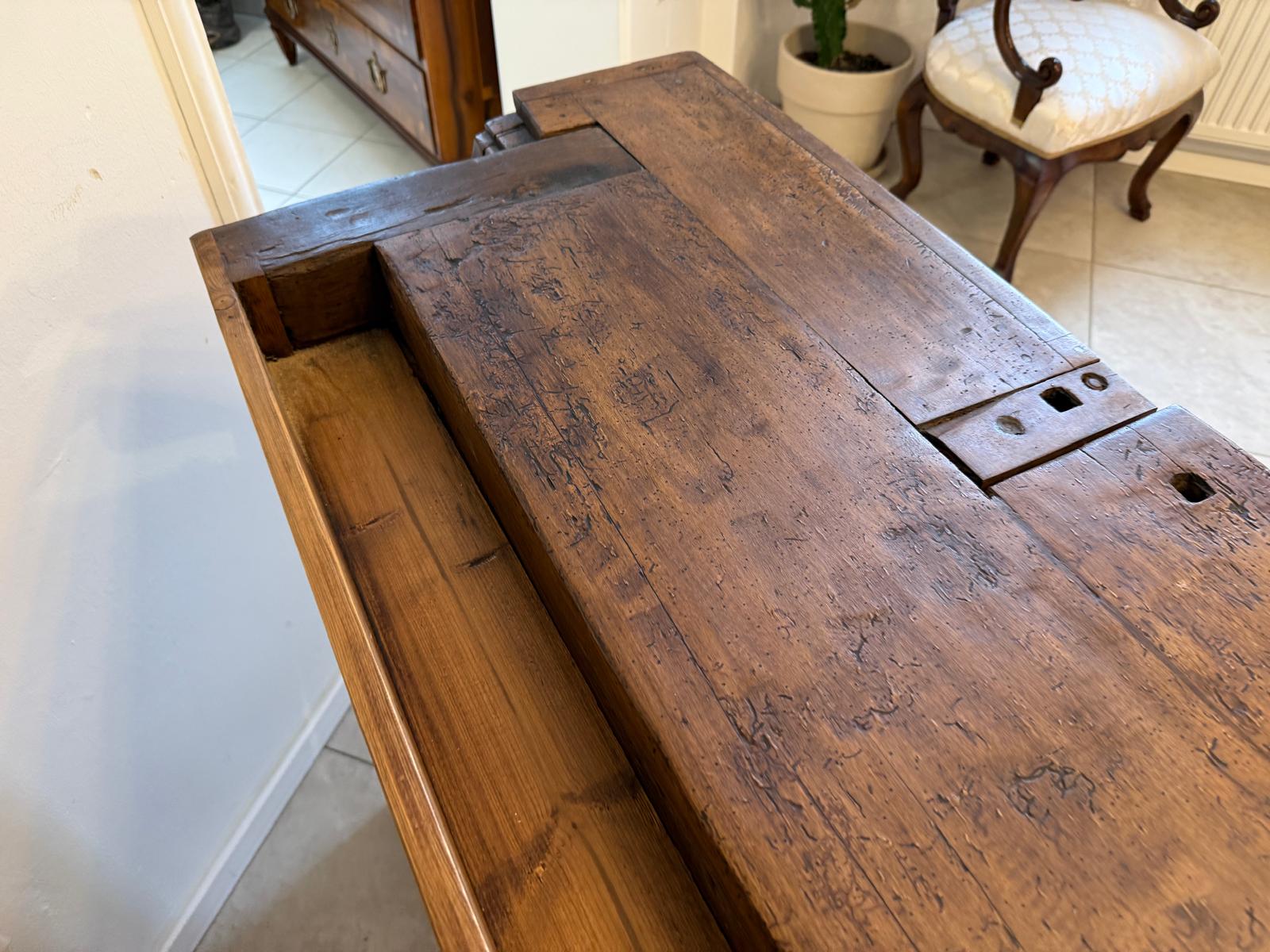 Historische Hobelbank Werkbank Pult Tresen Ladenschrank Designerstück D1248