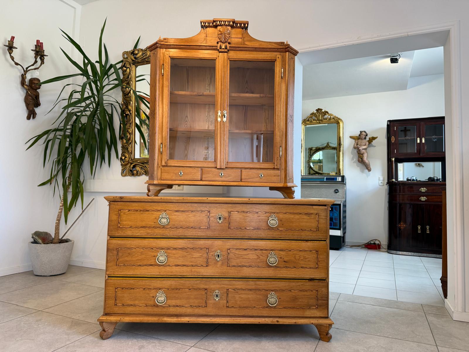 Originaler Josefinischer Aufsatzsekretär Aufsatzkommode Antiquität D2370
