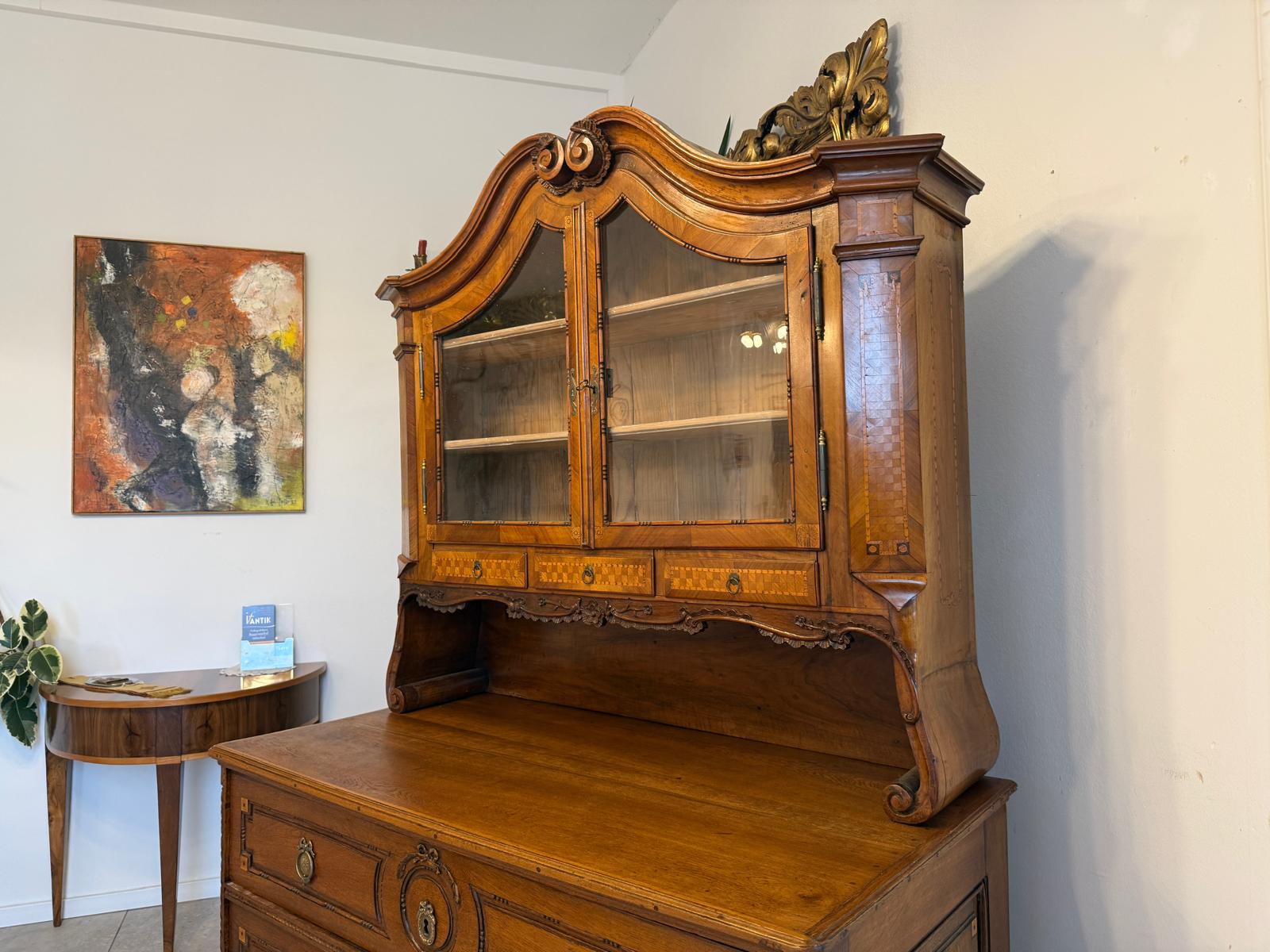 Originaler Josefinischer Aufsatzsekretär Aufsatzkommode Antiquität G2371