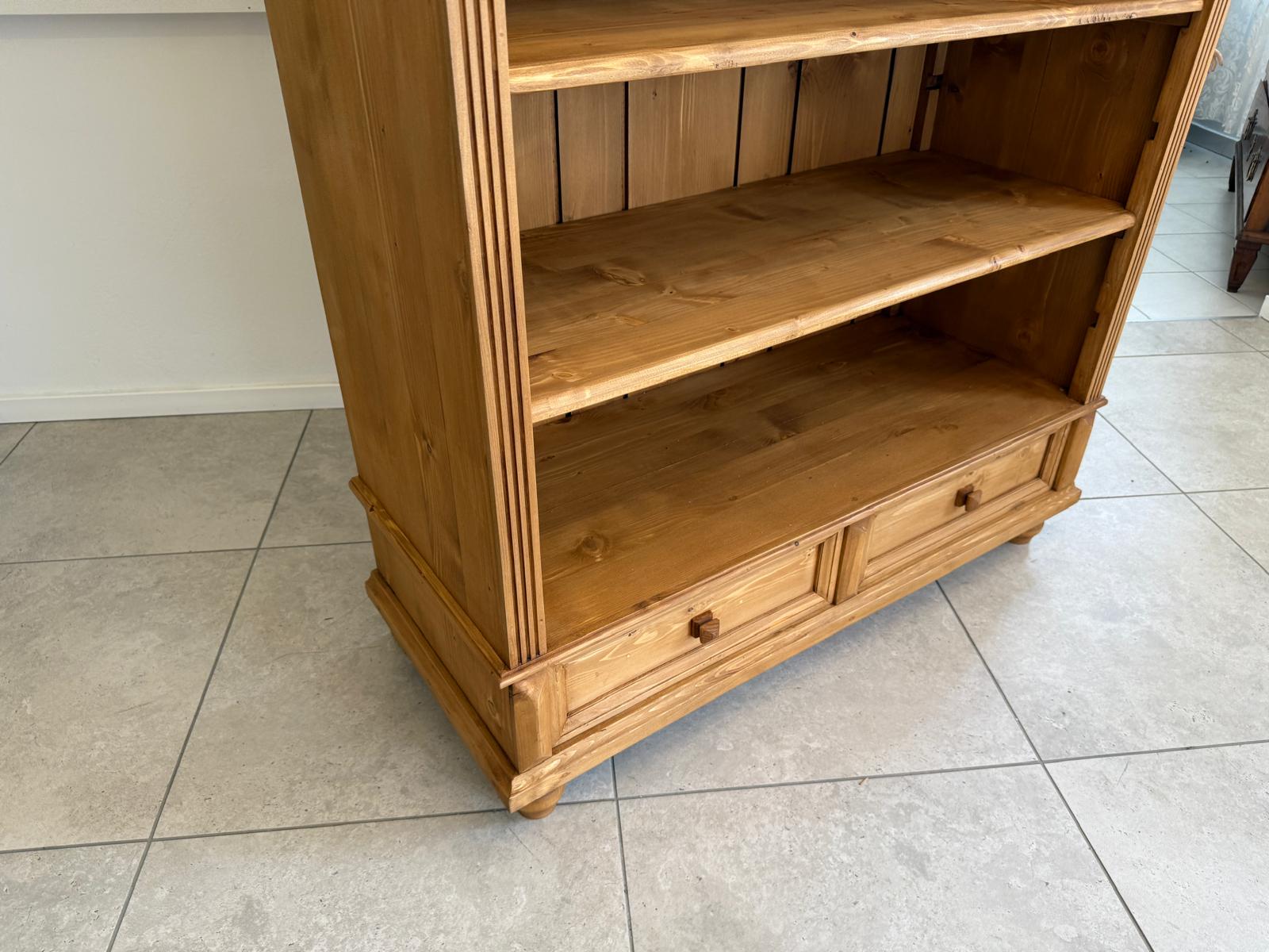 Bücherregal Stellage Antikes Gründerzeit Bücherschrank Naturholz G1984