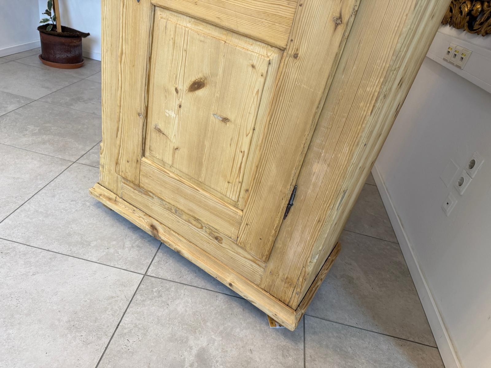 1 türiger Bauernschrank Naturholzschrank Weichholz Antik G2219