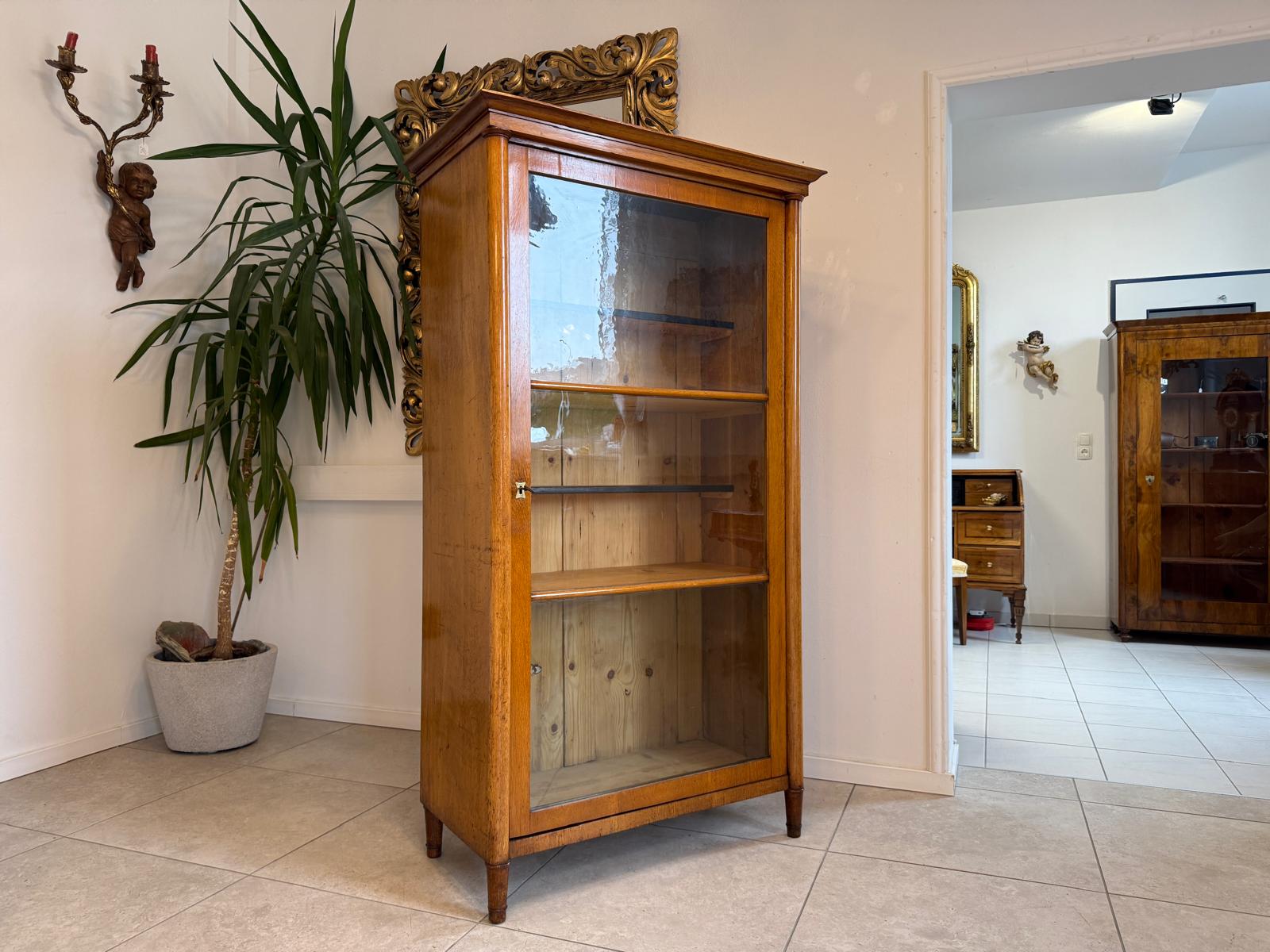 SALE Originale Biedermeier Vitrine Bücherschrank Sammlervitrine Antiquität G2262