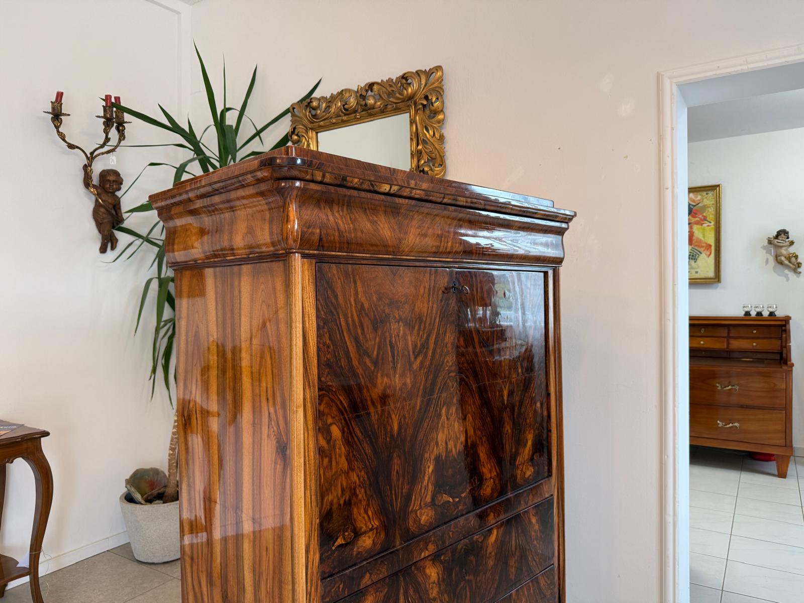 Sale Restaurierter Spätbiedermeier Standsekretär Schellack G1816