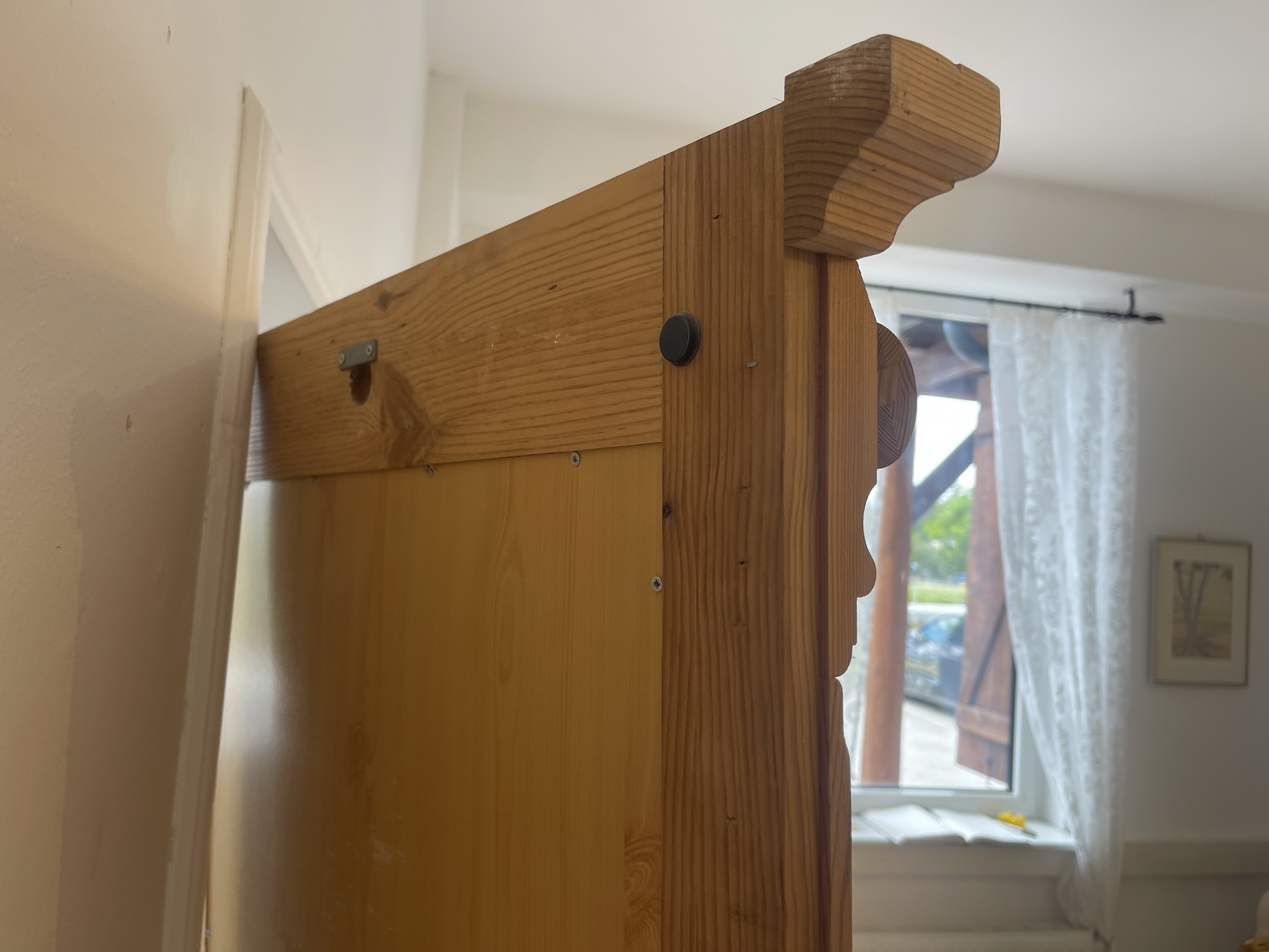 bauernkasten-_65 bäuerlicher Spiegel Holzspiegel Wandspiegel A4497