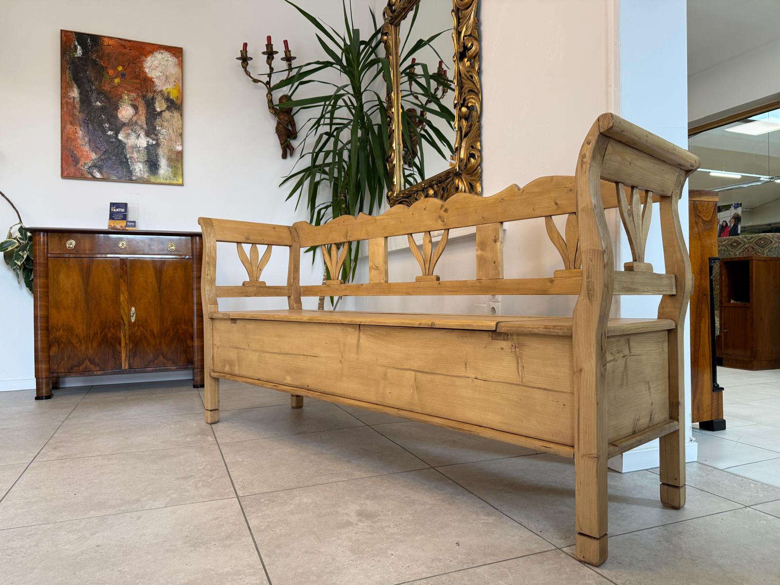 Antike Truhenbank Küchenbank Bauernmöbel Bauernmöbel D2314
