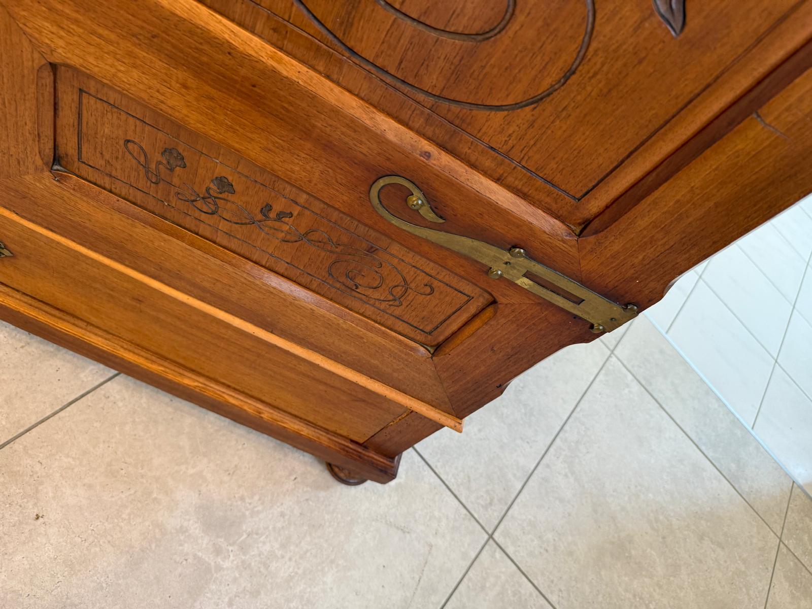 Sale Originaler Jugendstil Kleiderschrank Kasten Antiquität G2208