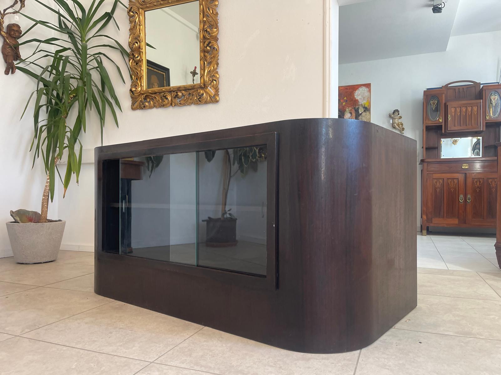 Art Deco Sekretär Büroschreibtisch mit Wurzelholzmaserung G1305