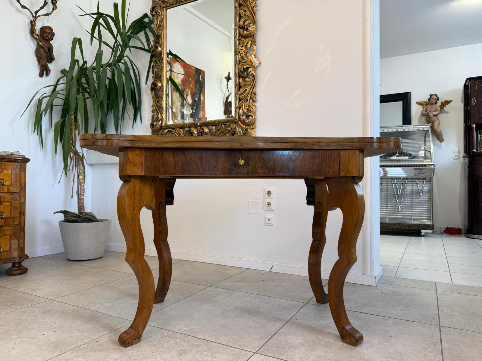 Origialer Spätbiedermeier Spieltisch Schachtisch Konsoltisch D2805