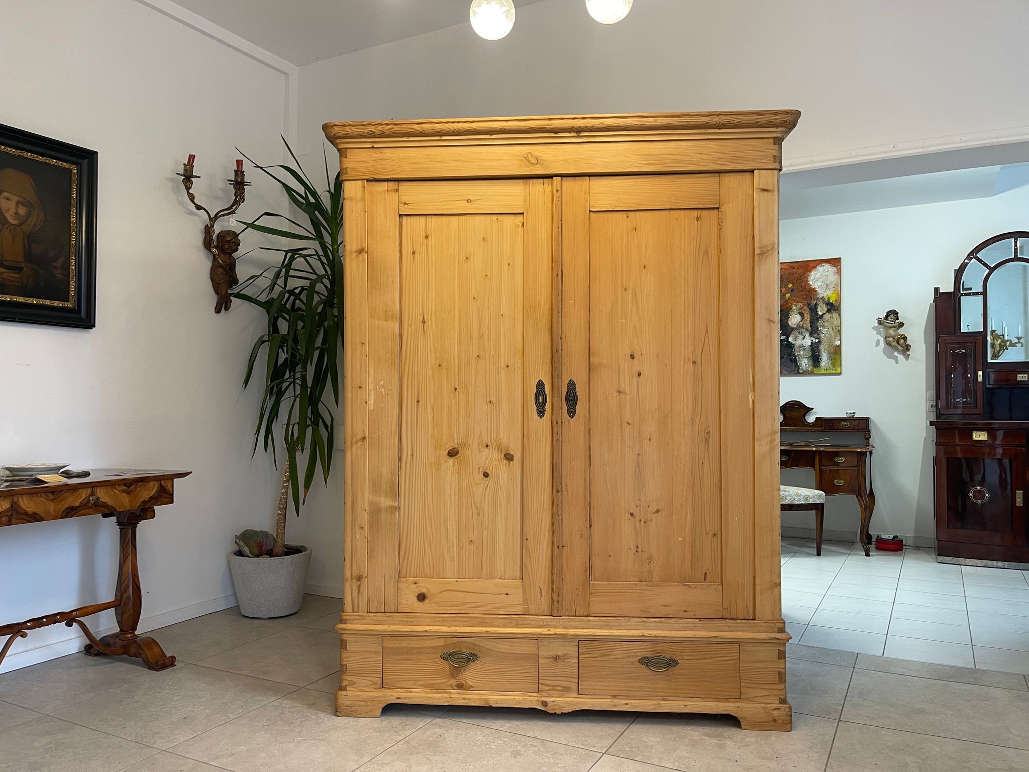 Sale Biedermeier Bauernschrank Naturholzschrank Bauernkasten G1516