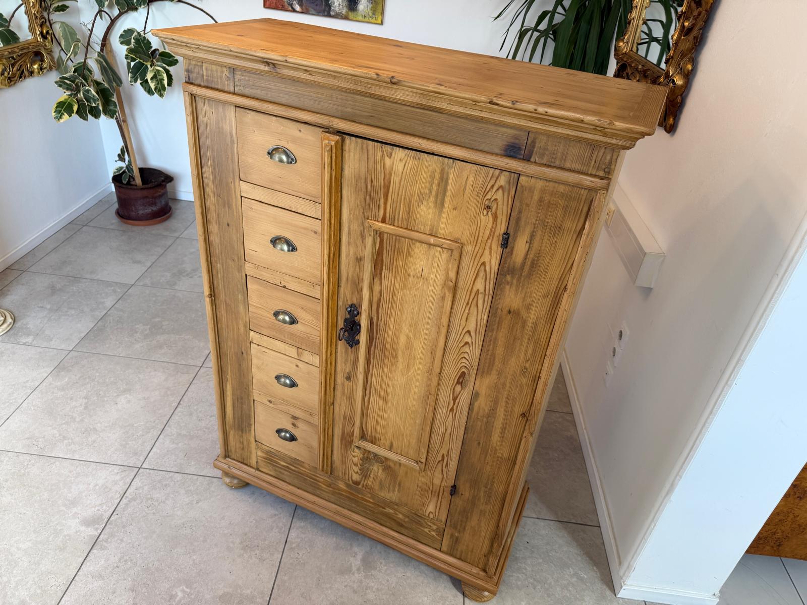 Bäuerlicher uriger Brotschrank Almerschrank Speiskasten Bauernkasten G1850