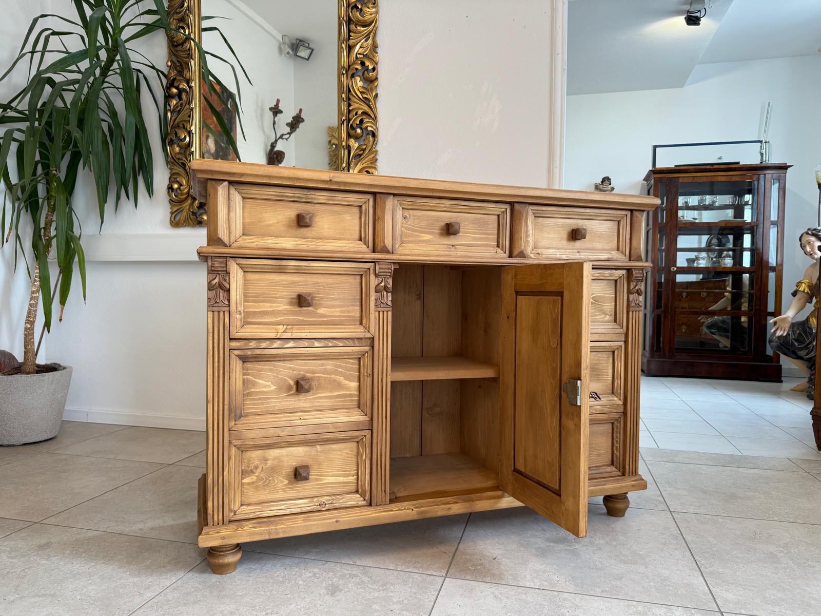 Massivholzkommode Ladenkommode Bauernmöbel Bauernmöbel Bauernschrank G2110