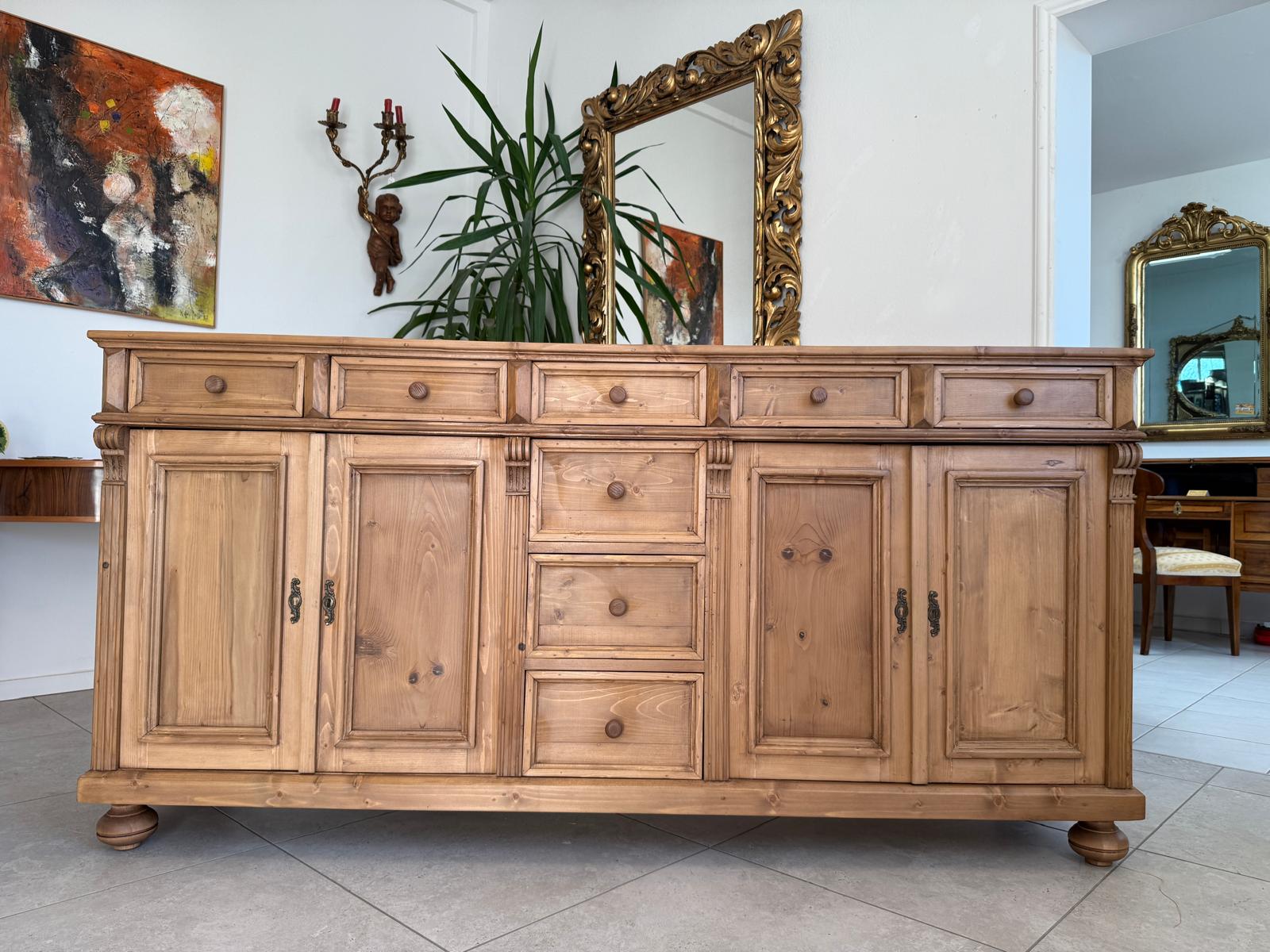 Massiver Apothekenschrank 8 Ladenkommode Ladenschrank G2291