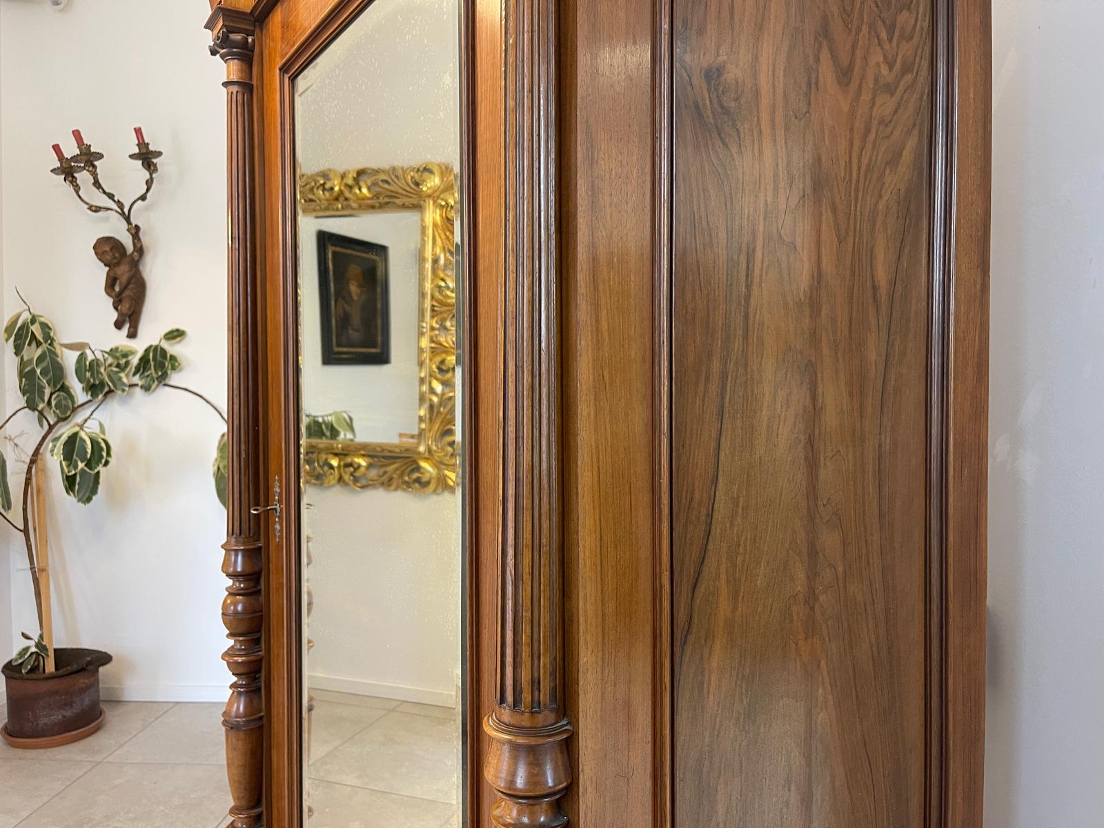 Traum Gründerzeit Kleiderschrank  Spiegelschrank Garderobenschrank Antiquität G1341