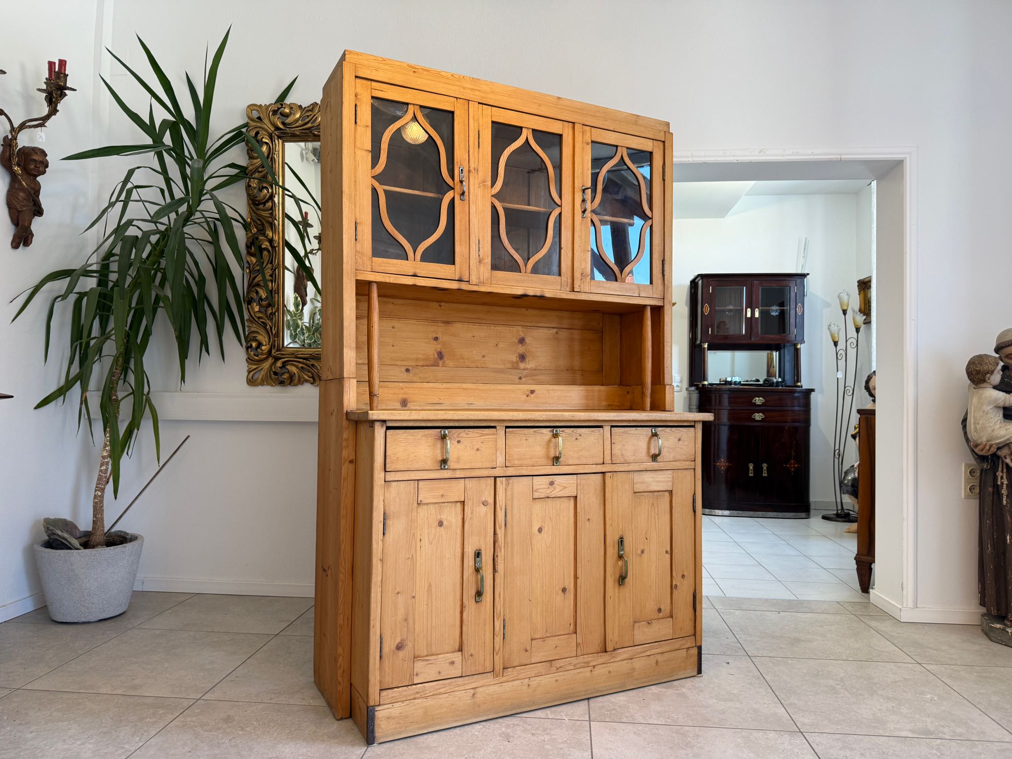 Jugendstil Küchenbuffet Küchenschrank Küchenkredenz Original D2330