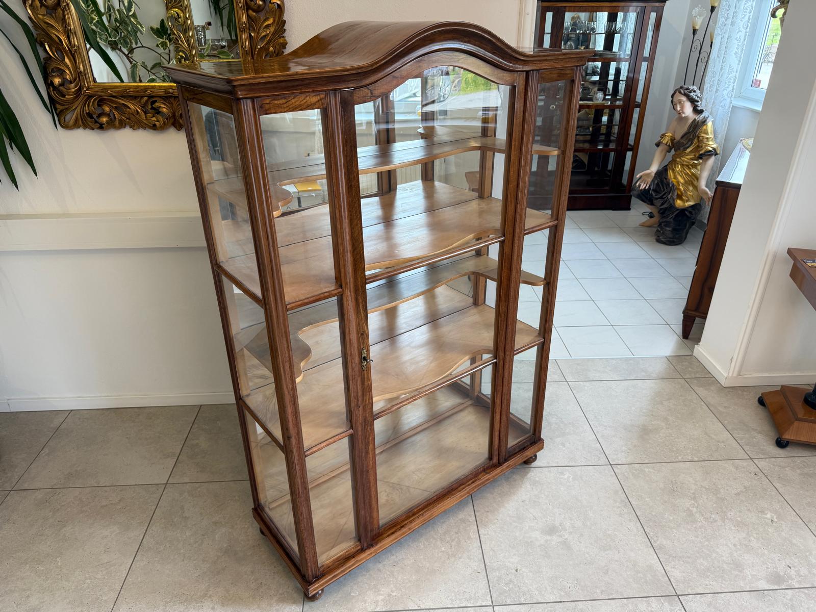 SALE Authentische Biedermeier Vitrine Bücherschrank Sammlervitrine Antiquität G2101