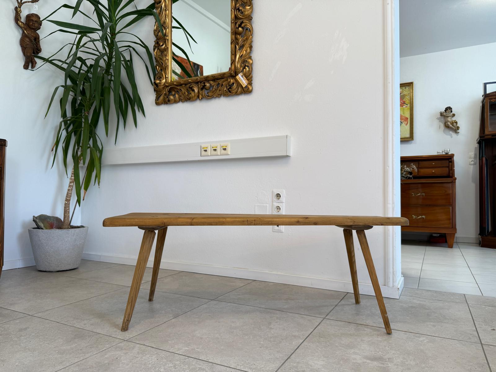 Altes  Bankerl Sitzbank Bankerl Massivholz Bauernbank G1942