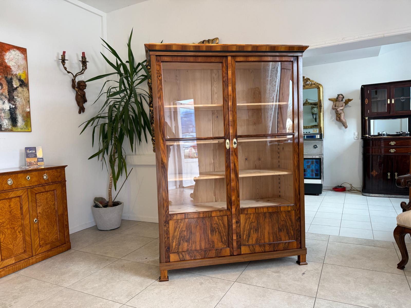 SALE Restaurierte Biedermeier Vitrine Bücherschrank Sammlervitrine Antiquität D1200