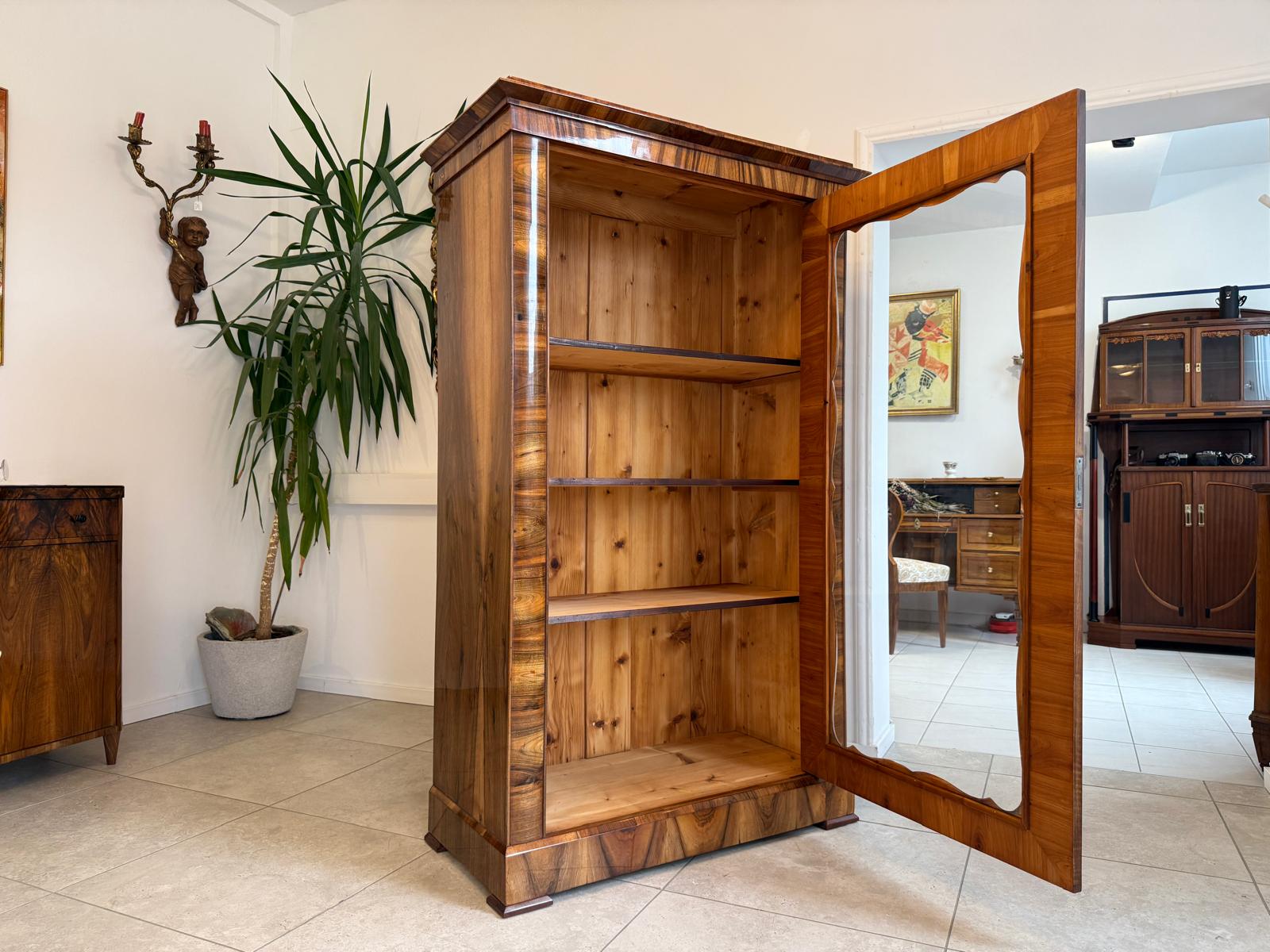 Sale Restauriert Antiquität Biedermeier Vitrine Glasschrank Bücherschrank G2051