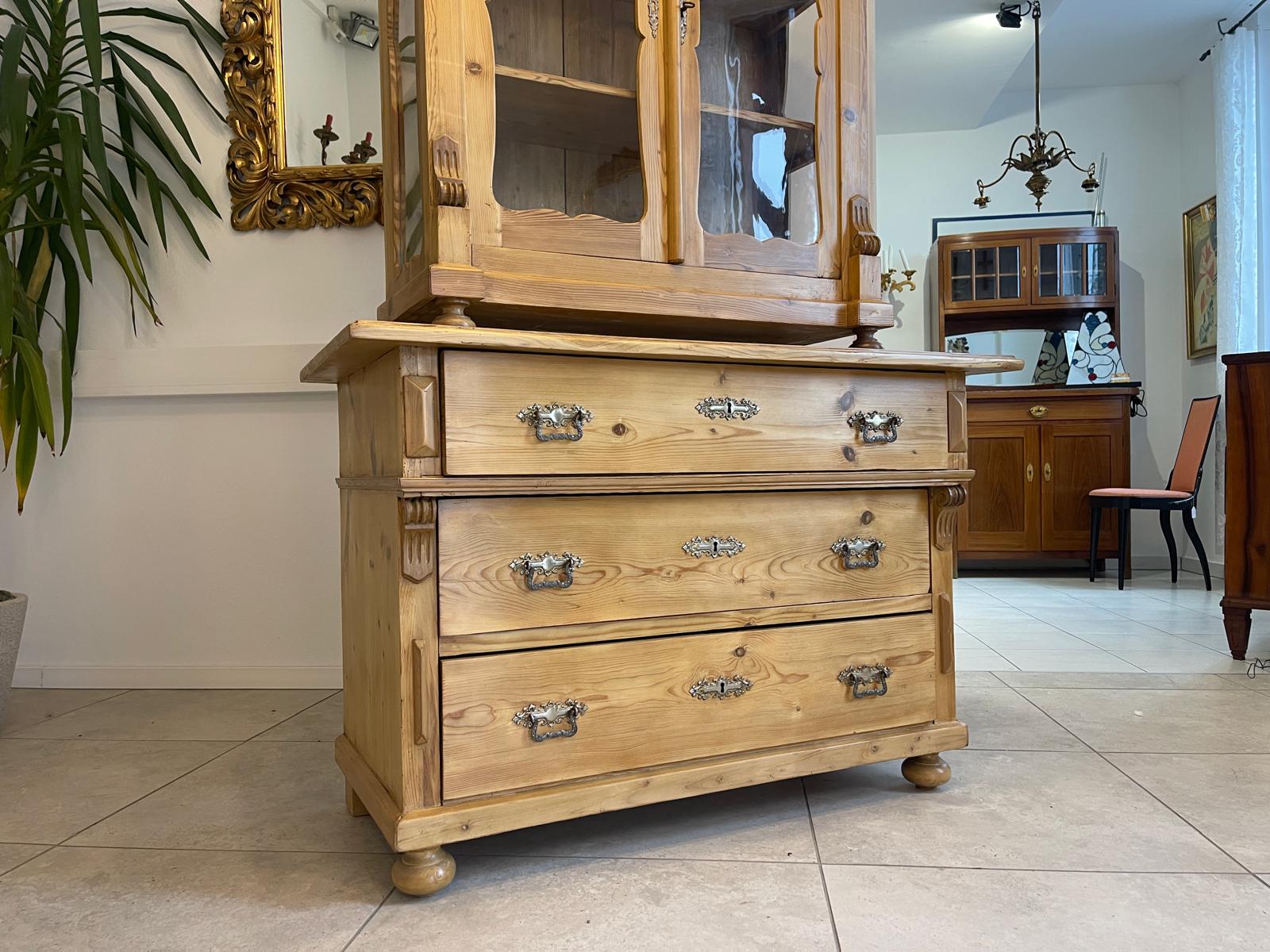 Sale Originale Gründerzeit Küchenkredenz Naturholzschrank Bauernmöbel A5481