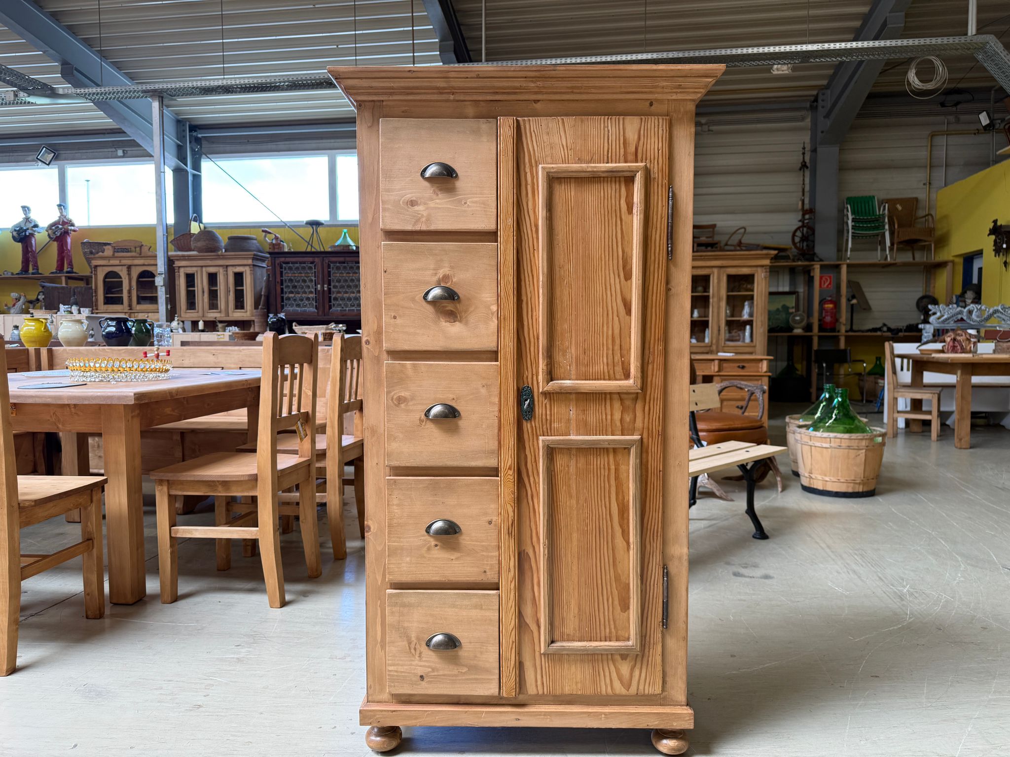 Uriger Biedermeier Brotschrank Almerschrank Vorratskasten Kasten Antik G1659