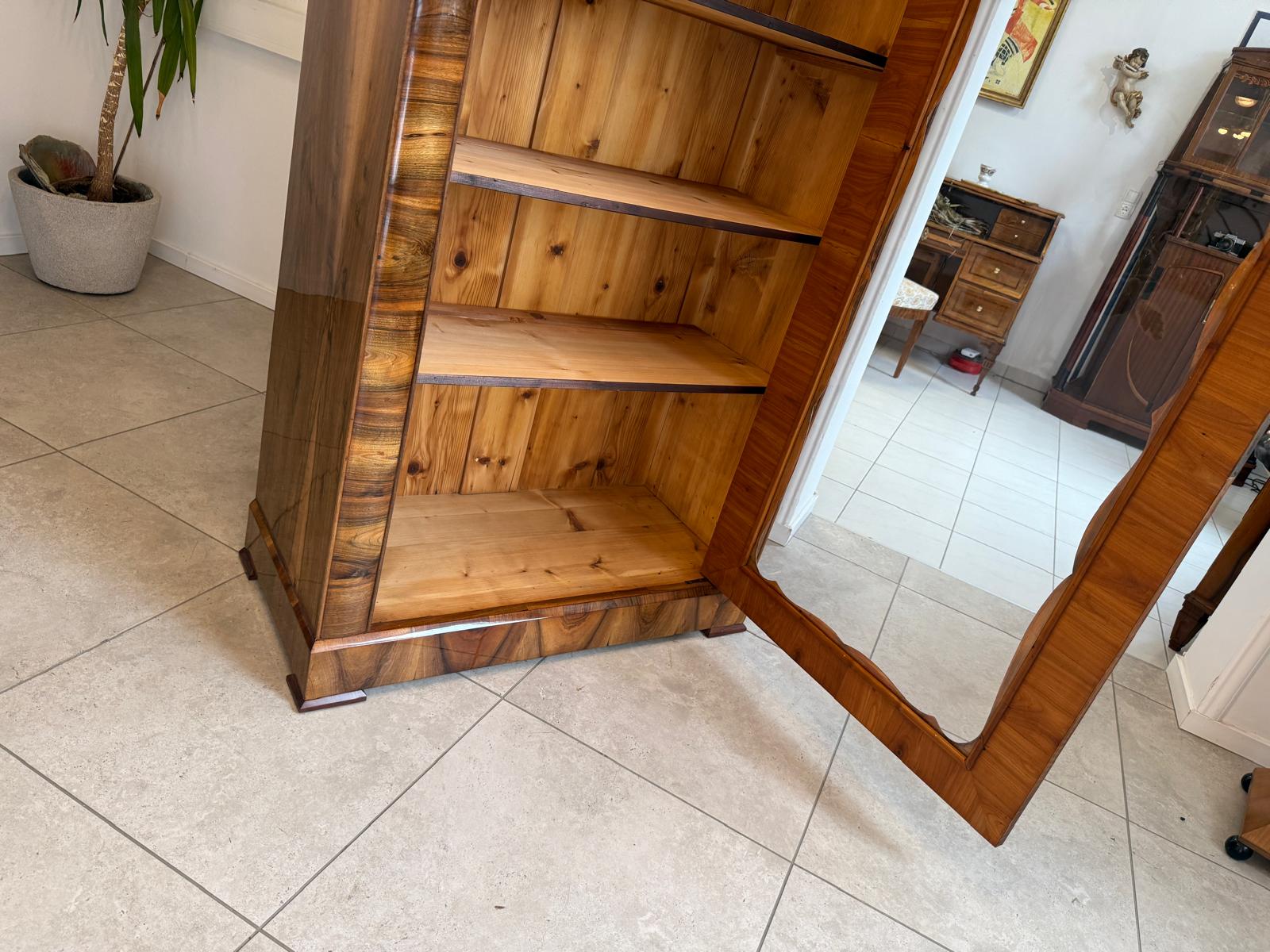 Sale Restauriert Antiquität Biedermeier Vitrine Glasschrank Bücherschrank G2051