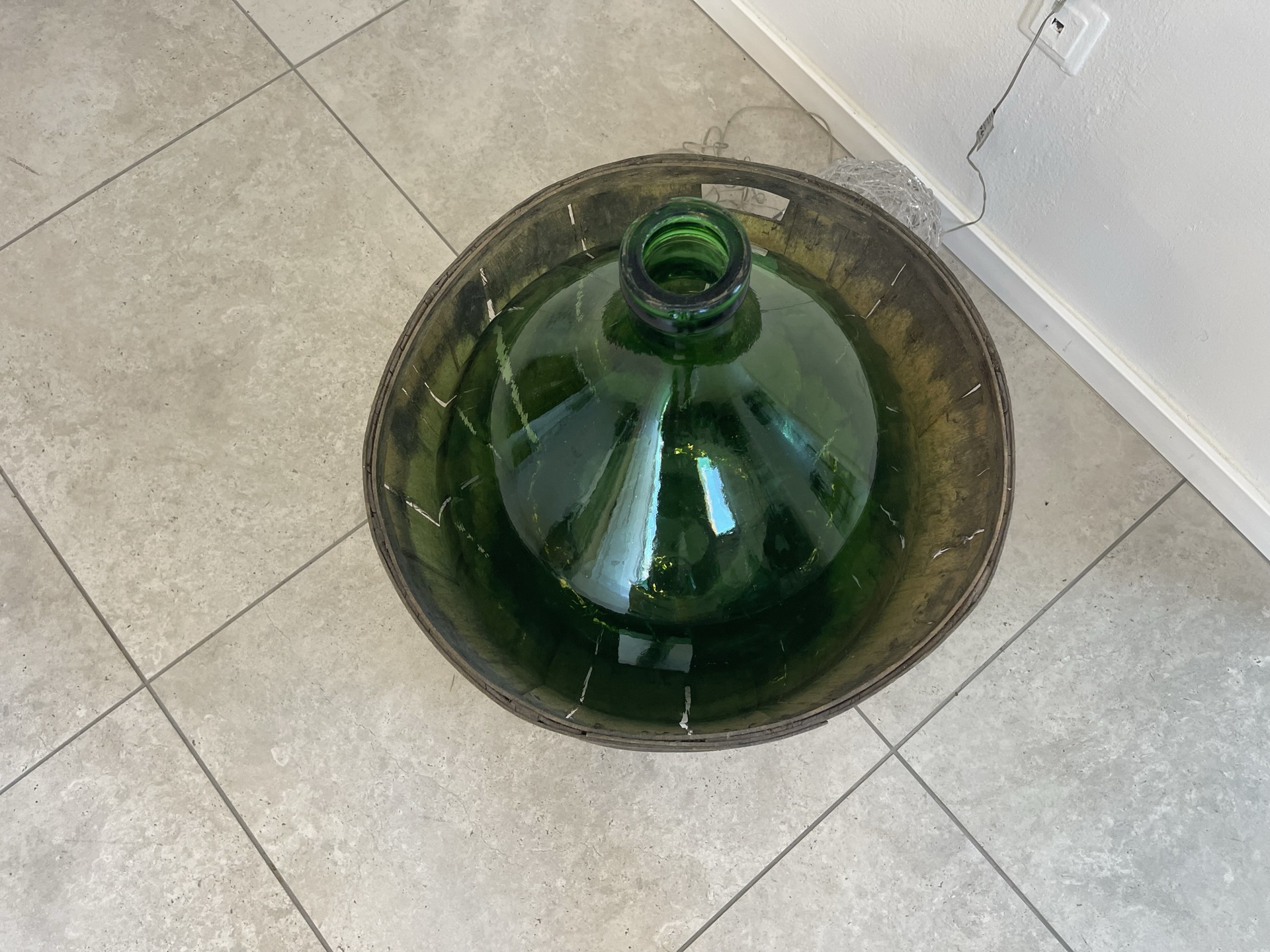 bauernstube_145 Alte Ballonflasche Weinballon, Gärballon, Ballonflasche B1741Fl