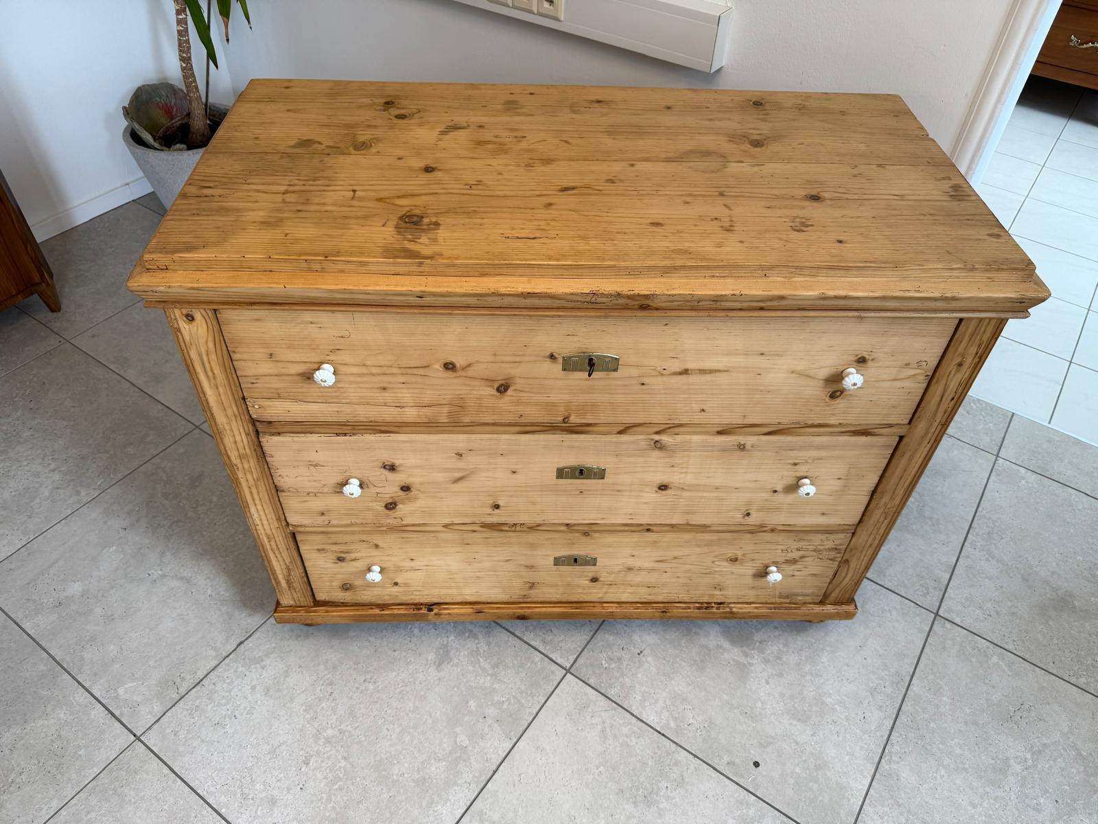Restaurierte Biedermeier Kommode 3 Ladenkommode Antik ifantik G2033