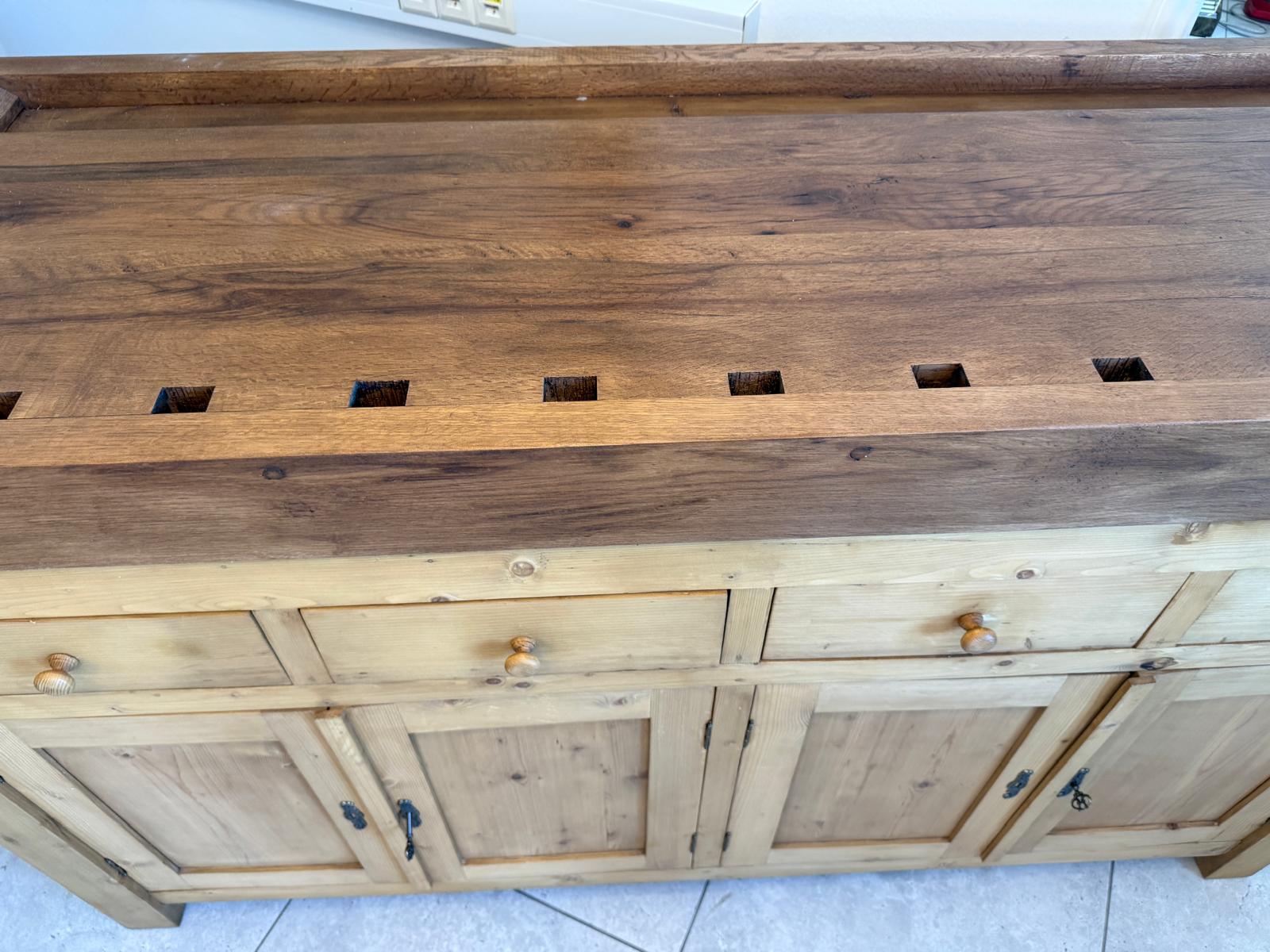 Hobelbank,Werkbank Ladentisch Apothekertisch Designertisch D2849