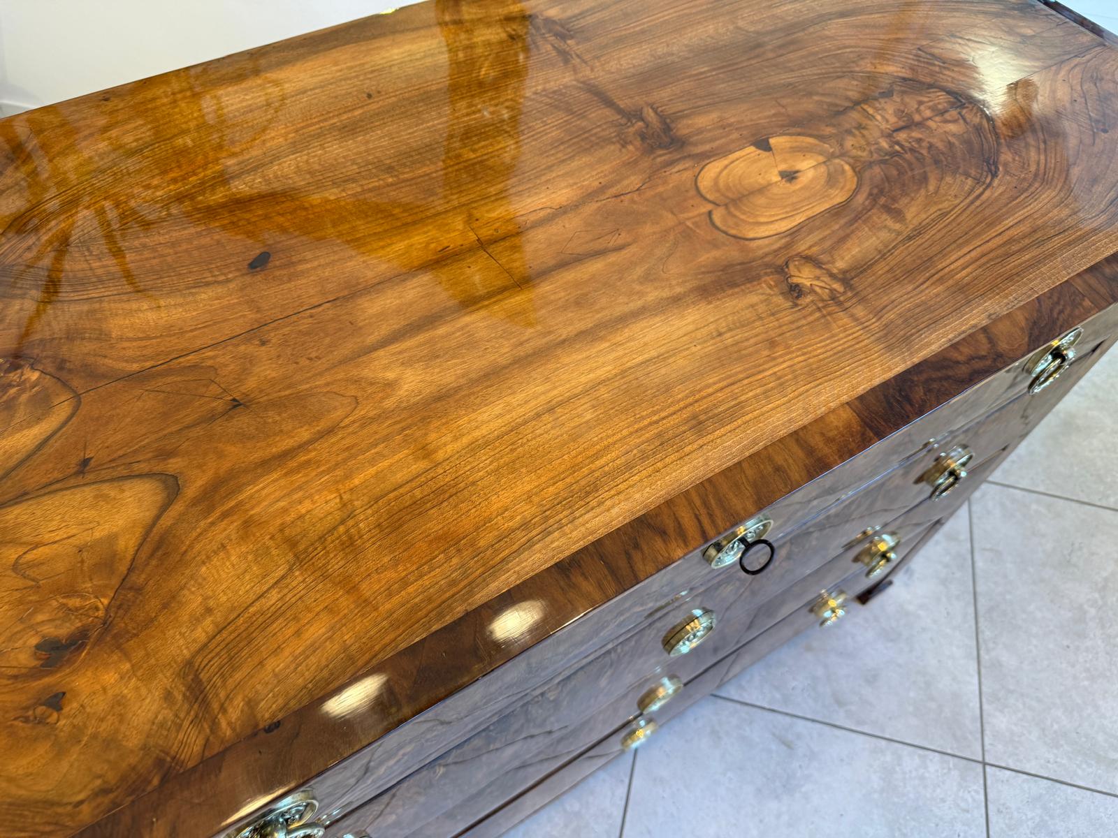 Restaurierte Biedermeier Kommode 4 Ladenkommode Nussholz Antiquität D1217