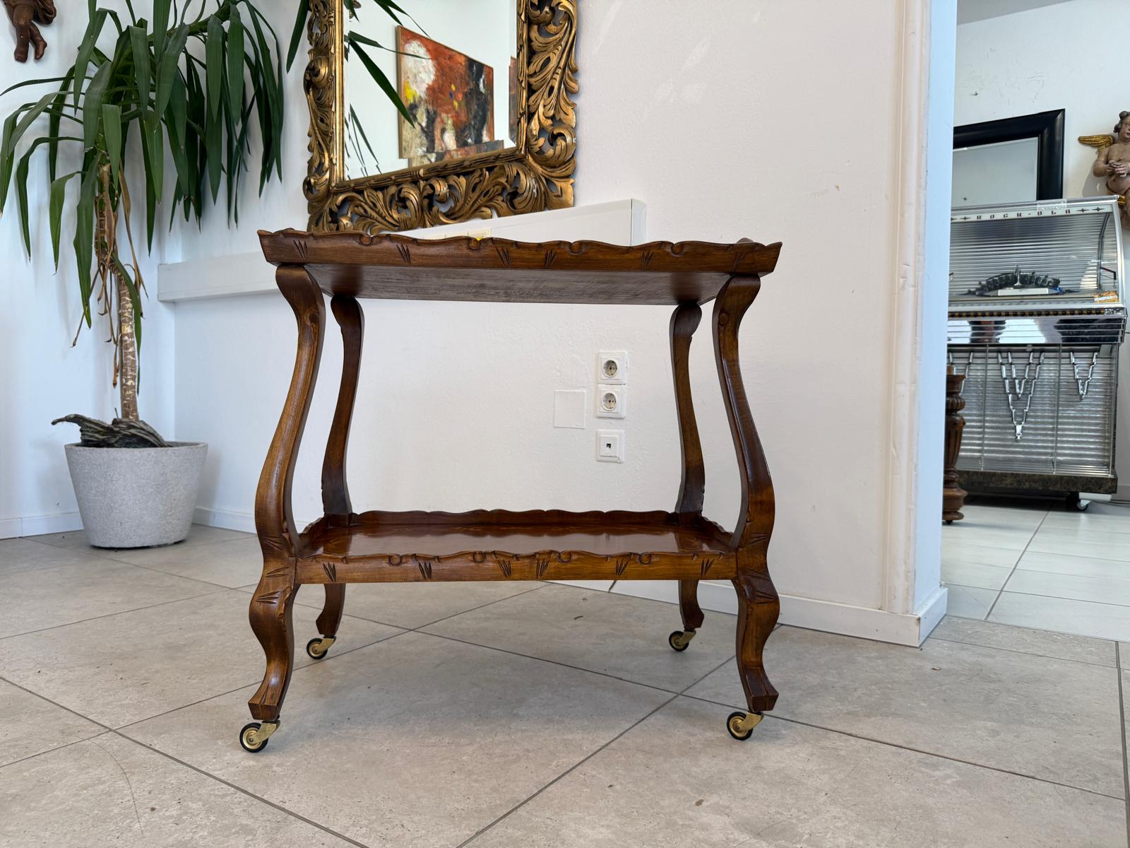 Serviertisch Frühstückstisch Servierwaggerl Barockstil D2811