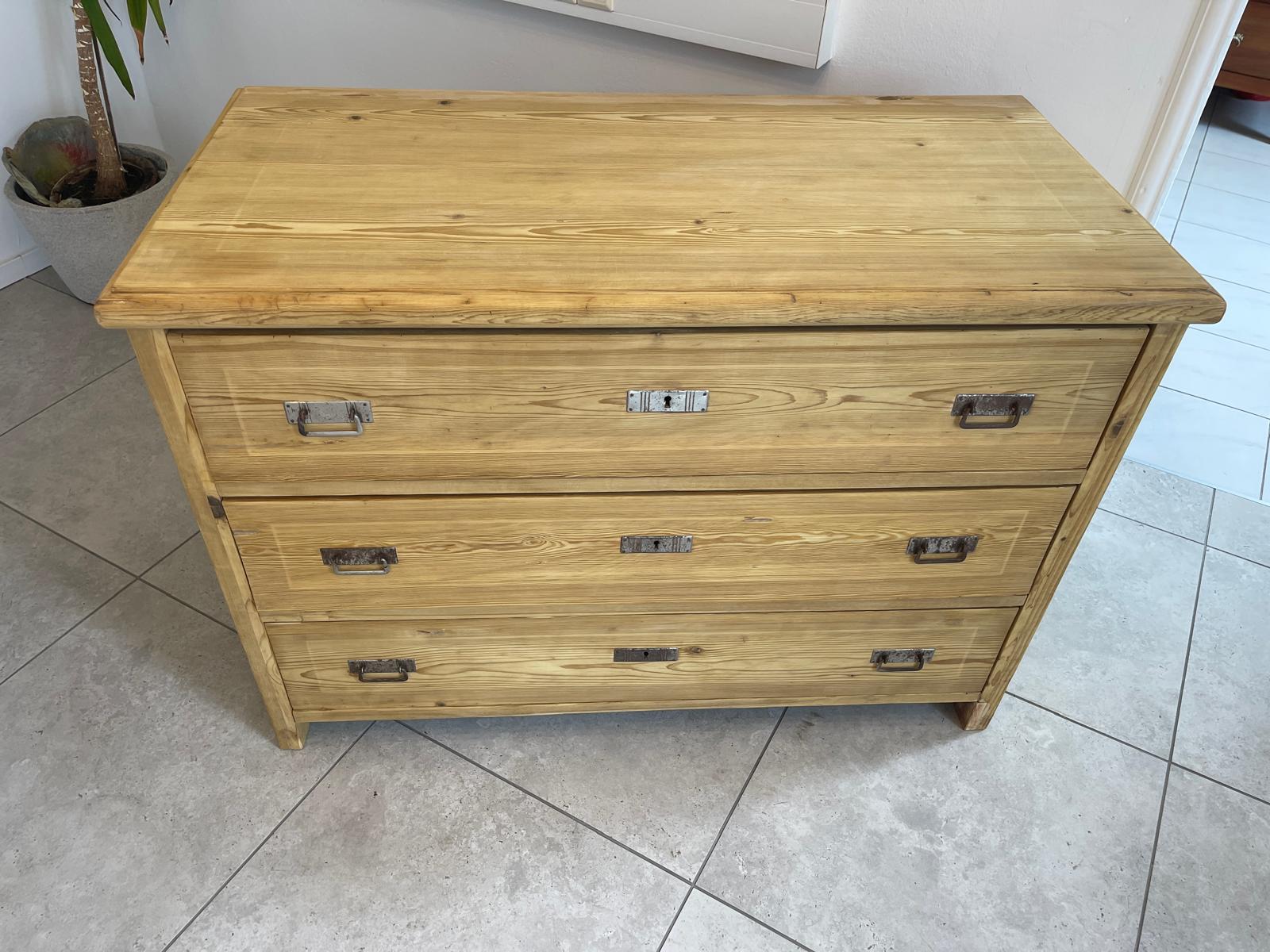 Originale Bäuerliche Jugendstil Kommode Restauriert Bauernkommode Antik G1696