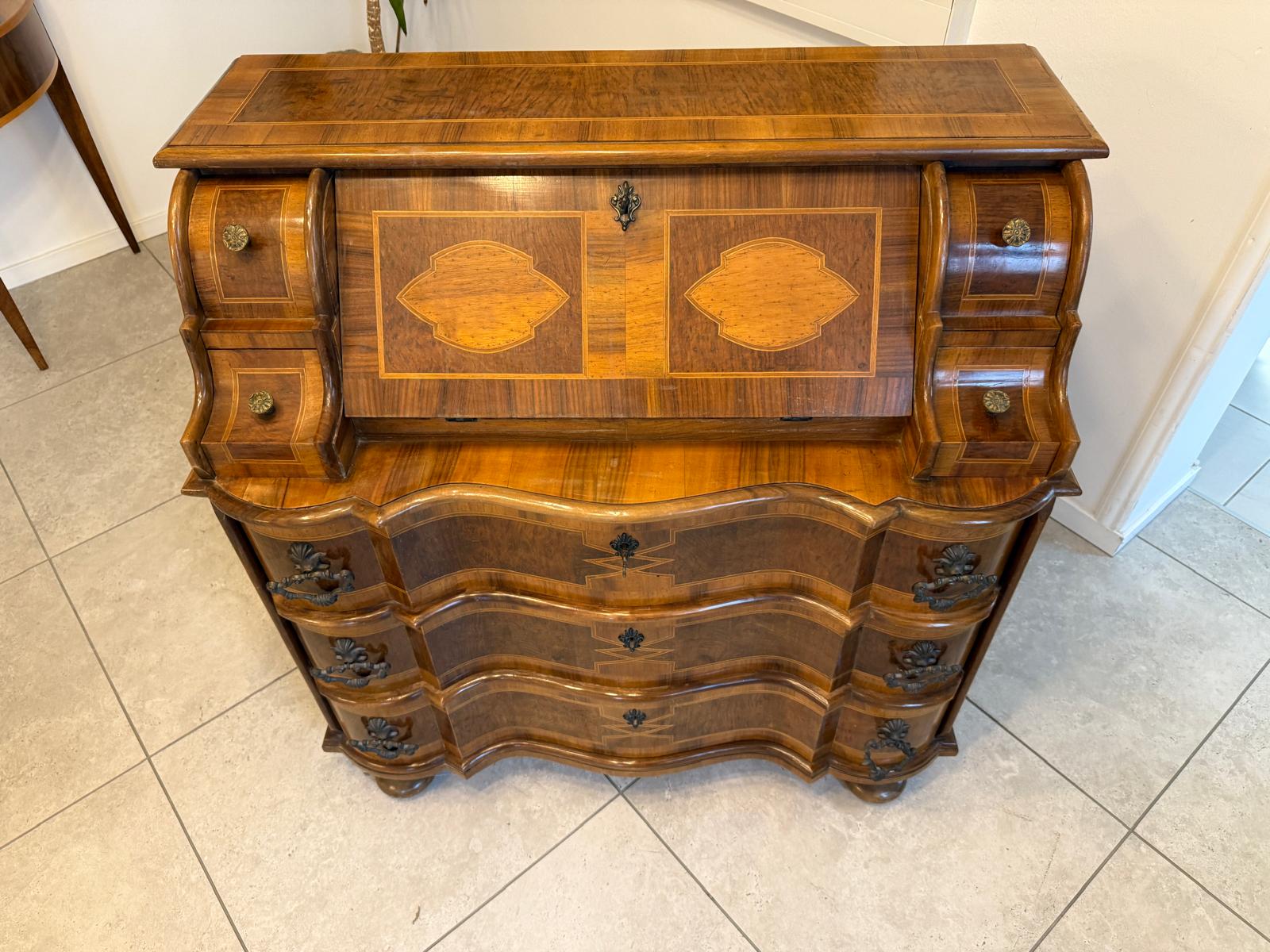 Sekretär Schreibsekretär Barockstil Marketerien Traum G2232