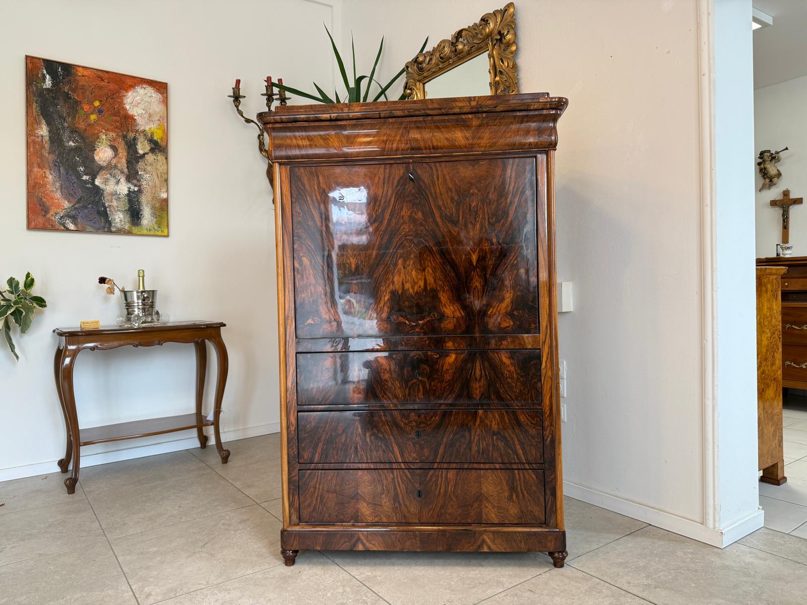 Sale Restaurierter Spätbiedermeier Standsekretär Schellack G1816