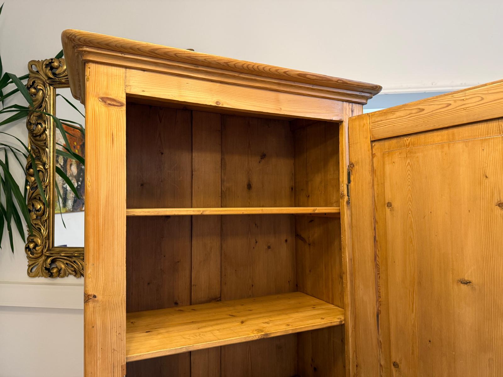 Restaurierter 1 türiger Bauernschrank Biedermeier Naturholzschrank G2255