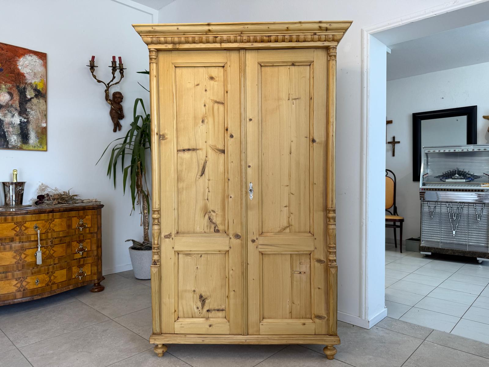 Sale Gründerzeit Bauernschrank Weichholz Steiermark D2779