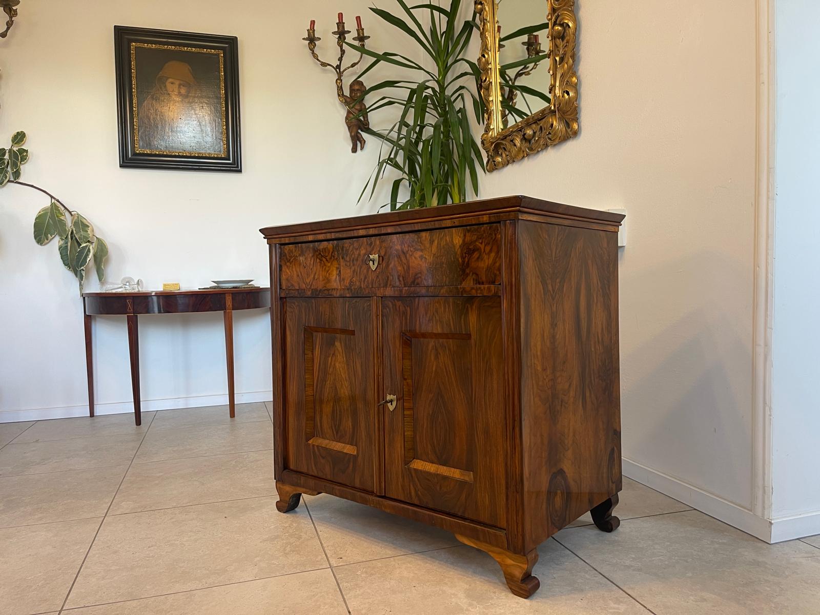 Altrestauriertes Biedermeier Trumeau Anrichte Kommode Antiquität A5146