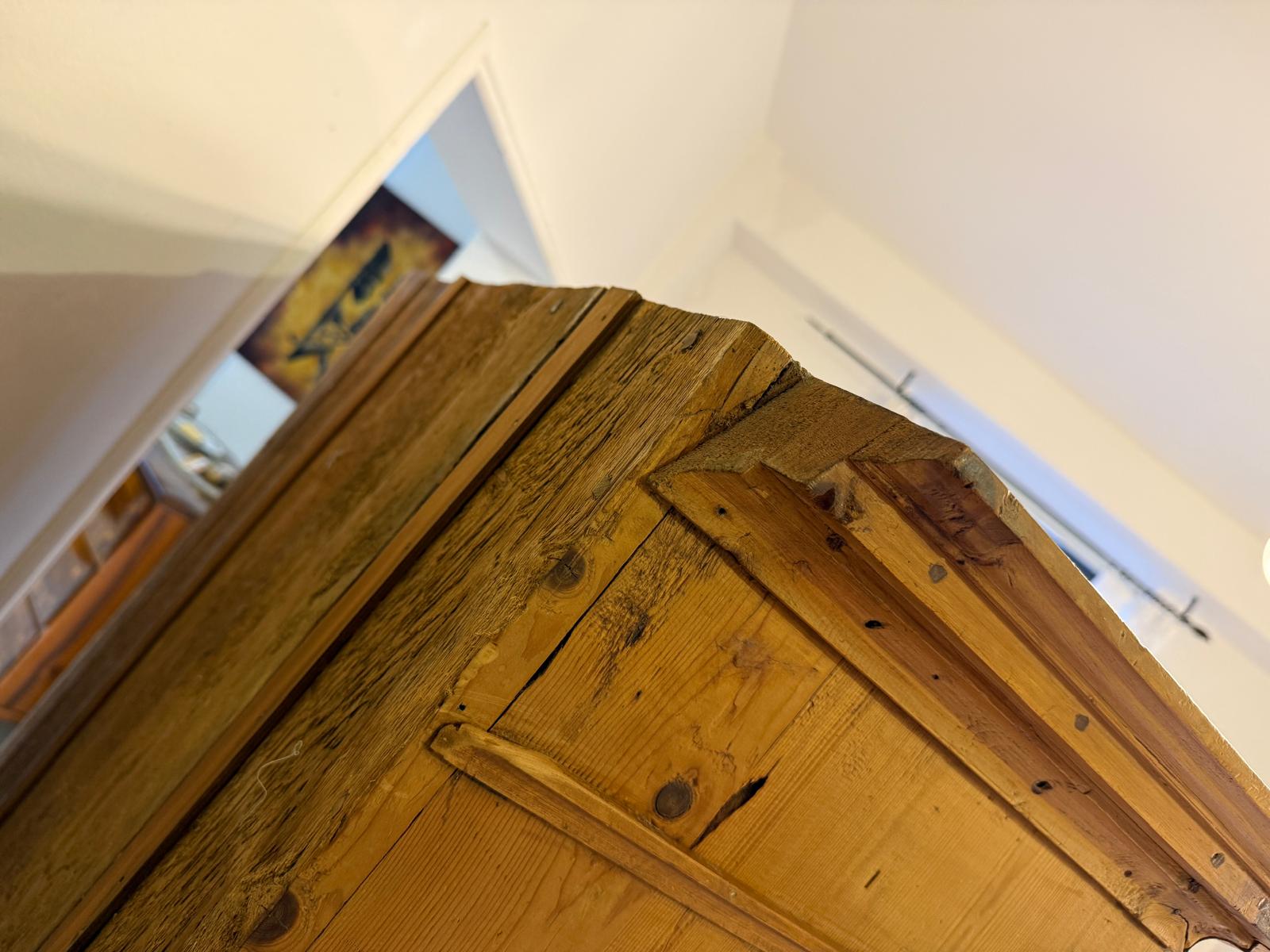 Barocker Brotschrank Almerschrank Vorratsschrank Bauernkasten Antik D1132