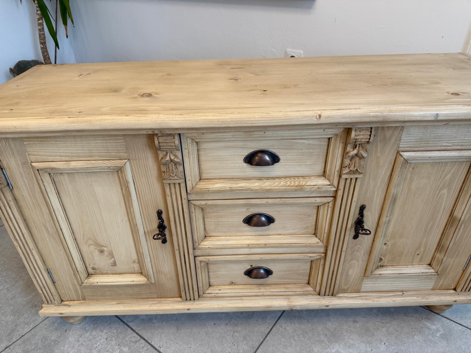 Apothekenschrank 3 Ladenkommode Ladenschrank Weichholz G2306