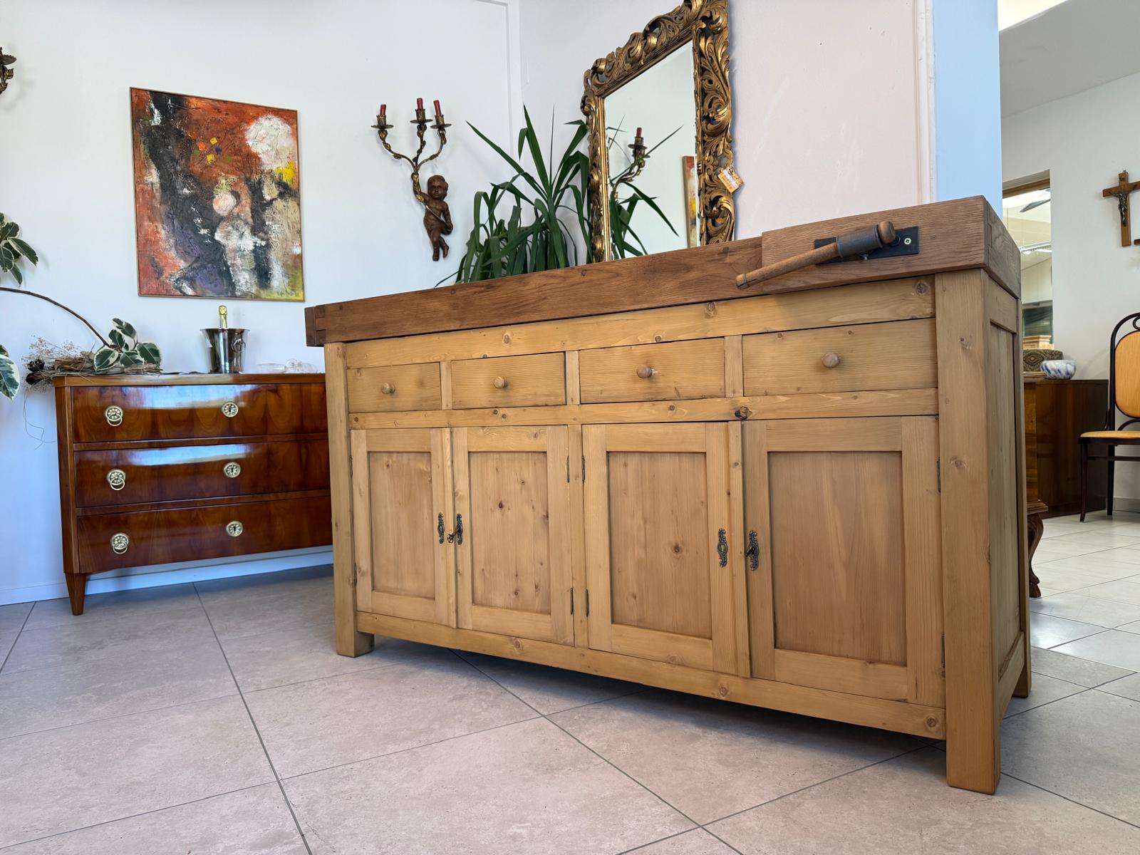 Hobelbank,Werkbank Ladentisch Apothekertisch Designertisch D2849