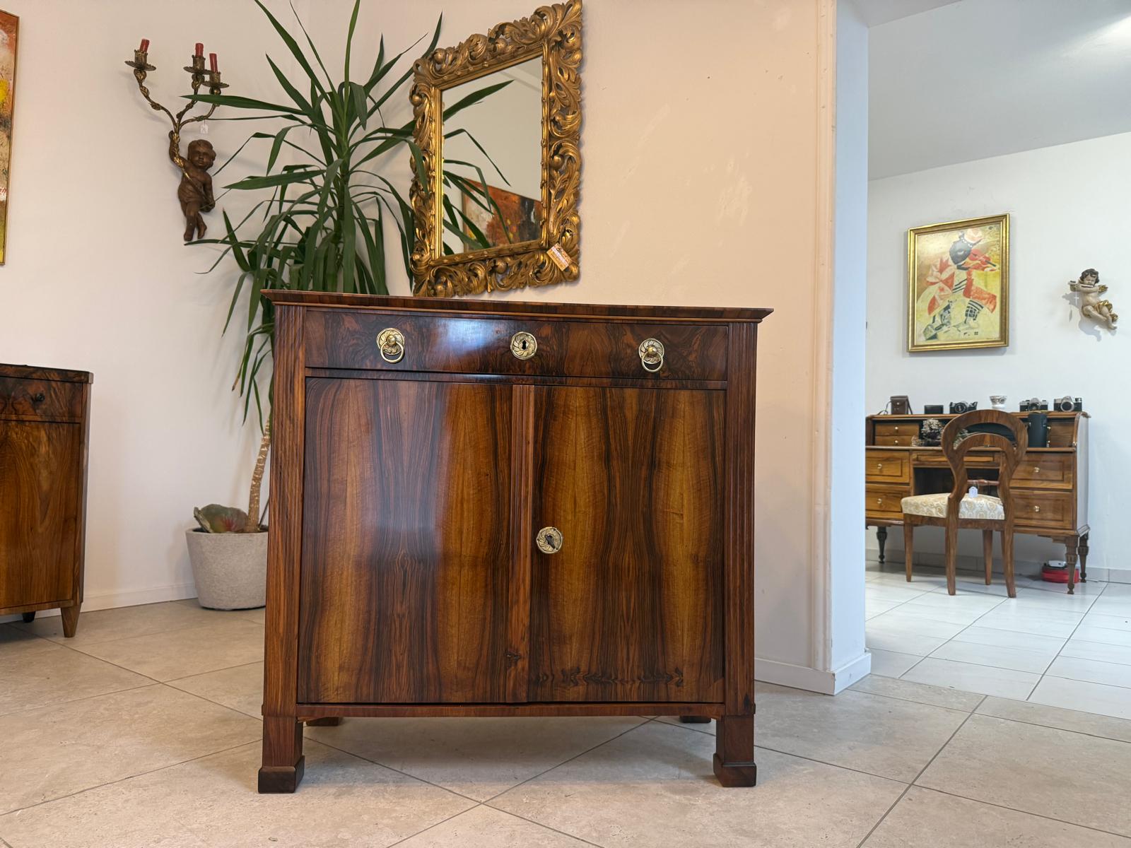Sale Restaurierte Biedermeier Anrichte Trumeau Nussholz Antiquität G2081