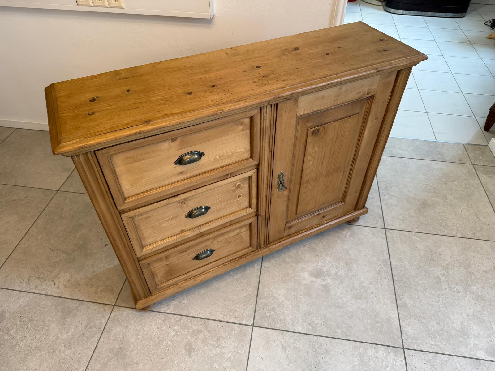 Ladenkommode Bauernmöbel Bauernmöbel Bauernschrank Weichholz D1113