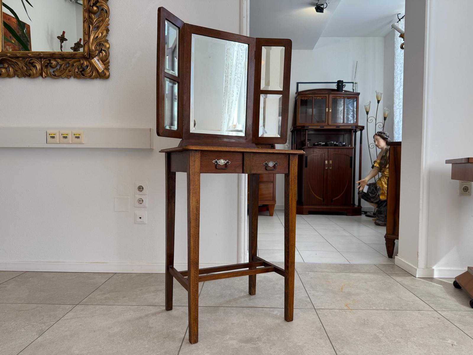 Restaurierter Jugendstil Tisch Schminktisch Beistelltisch G1958