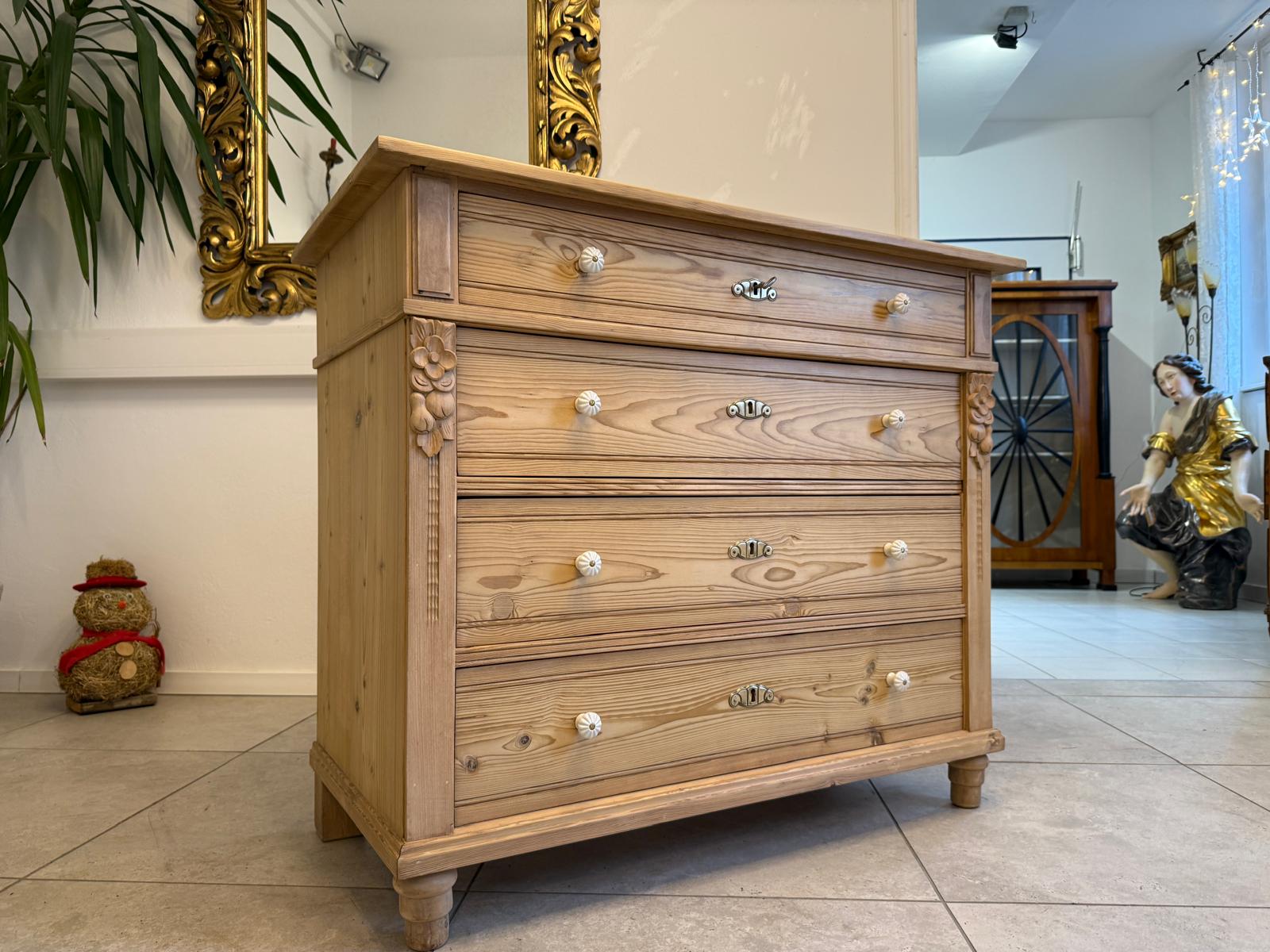 Restaurierte Jugendstil Kommode Ladenkommode Weichholz G2382