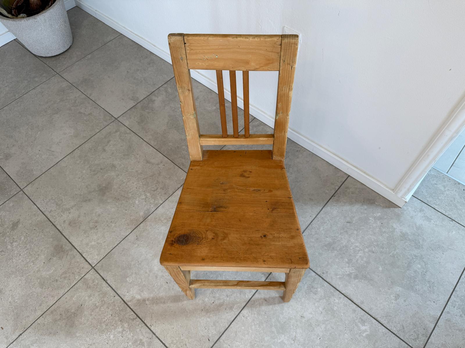 Alter Bauernsessel Sessel Stuhl Fichtenholz Naturholz = 1 Stück G2150