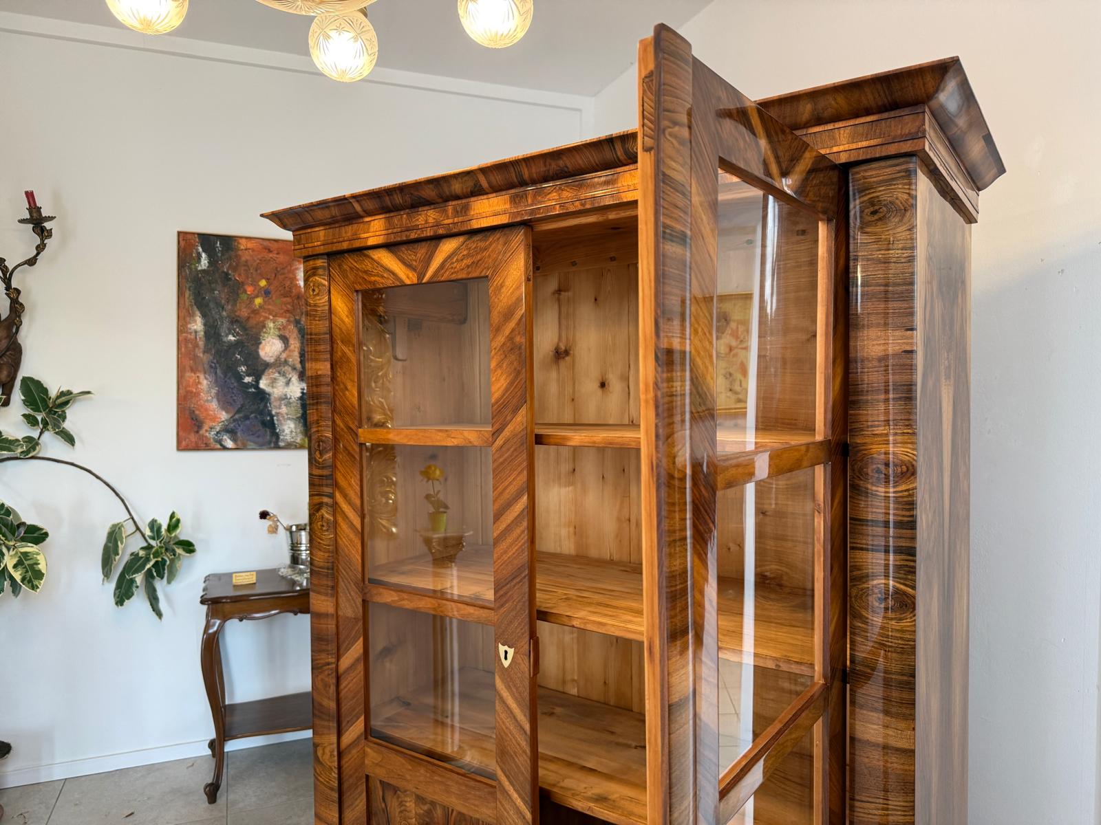 SALE Biedermeier Vitrine Bücherschrank Sammlervitrine Sammlerschrank Antiquität G1817