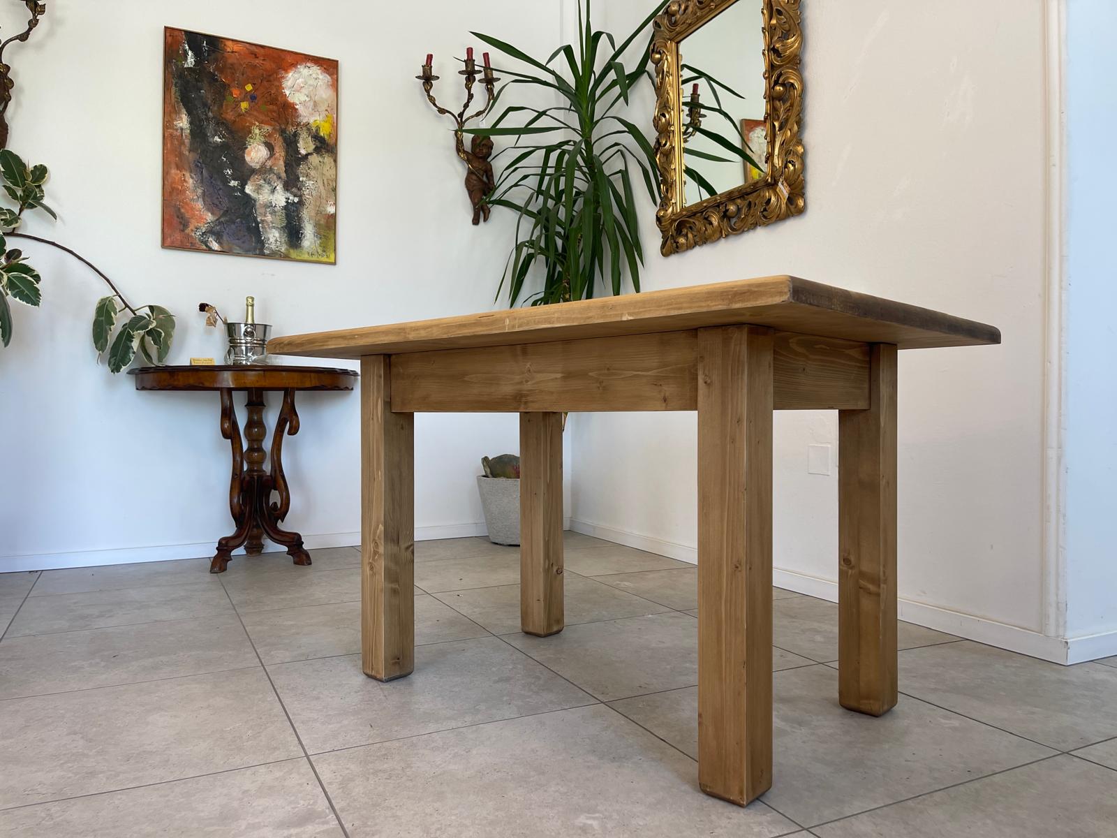 Bauerntisch Bäuerlicher Tisch Holz Uriger Esstisch Massivholztisch G1717